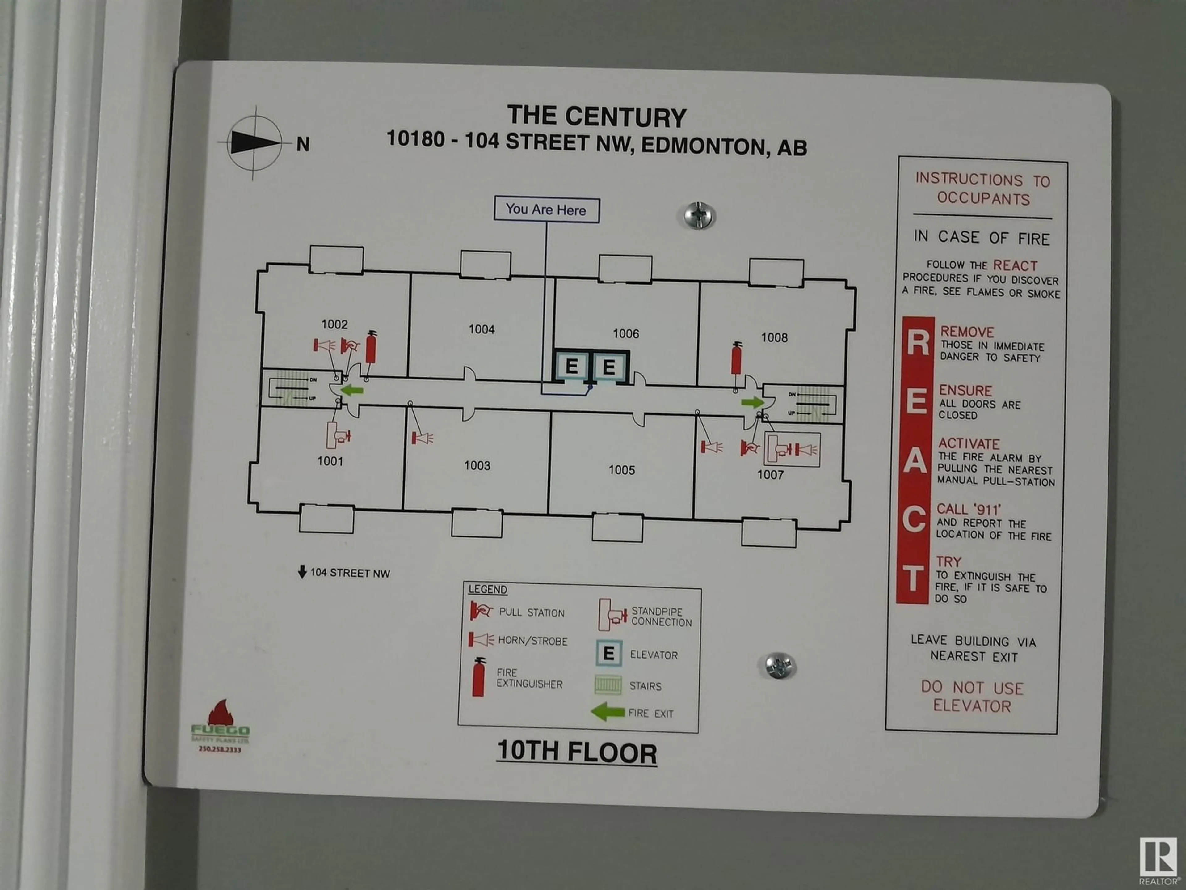 Floor plan for #1002 10180 104 ST NW, Edmonton Alberta T5J1A7