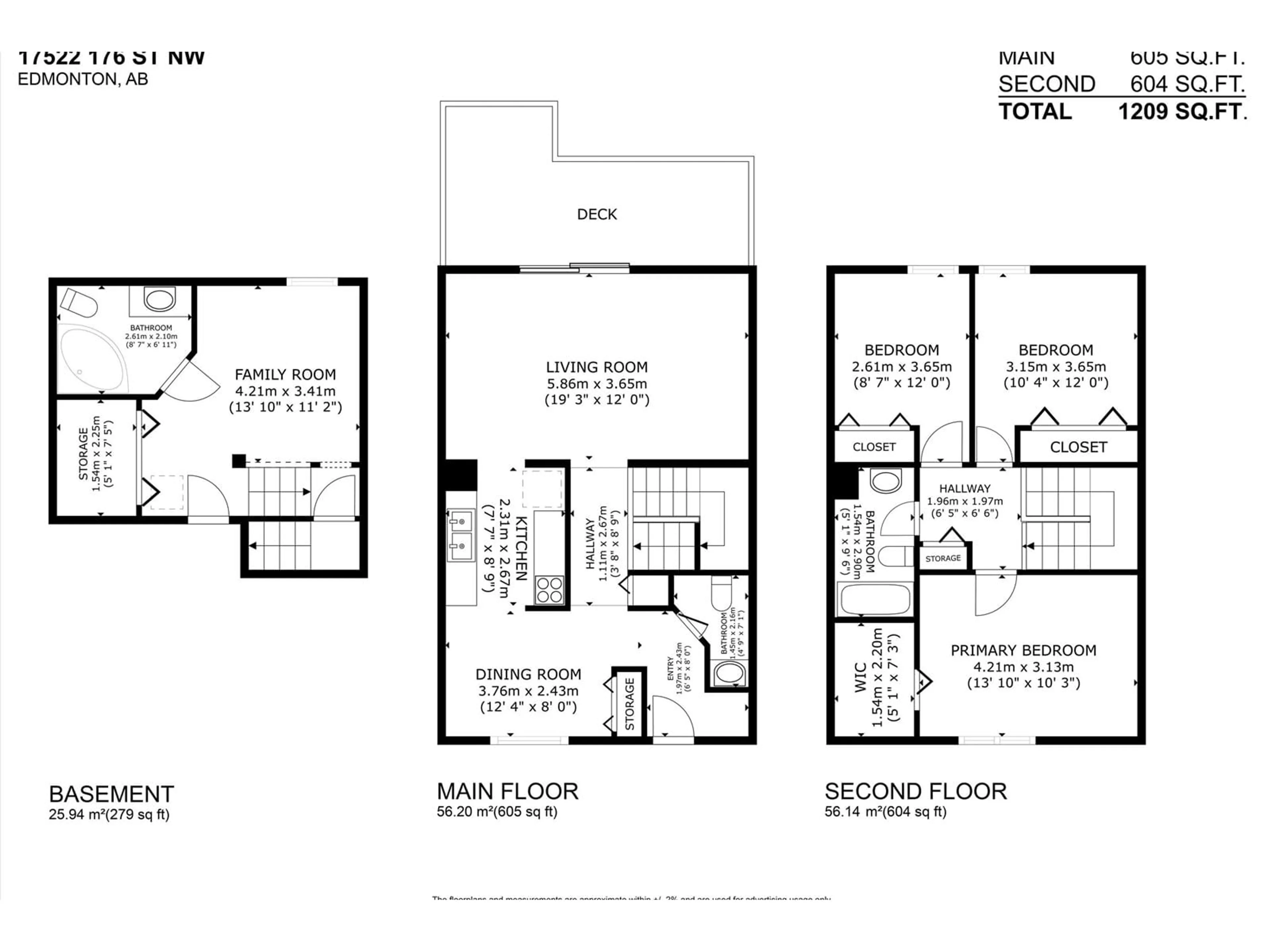 Floor plan for 17522 76 AV NW, Edmonton Alberta T5T0H8