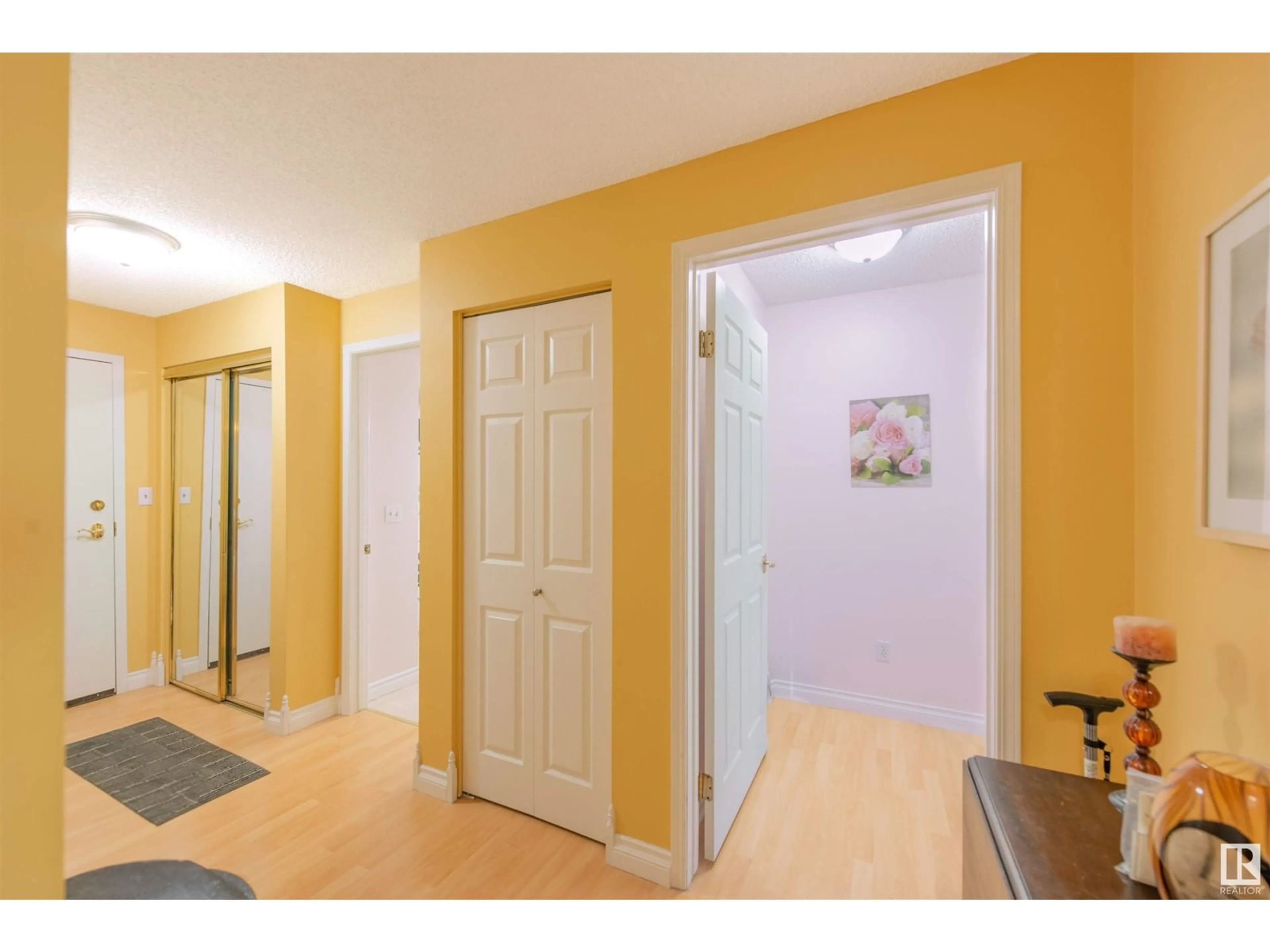 Indoor entryway, wood floors for #307 18012 95 AV NW, Edmonton Alberta T5T5Z2