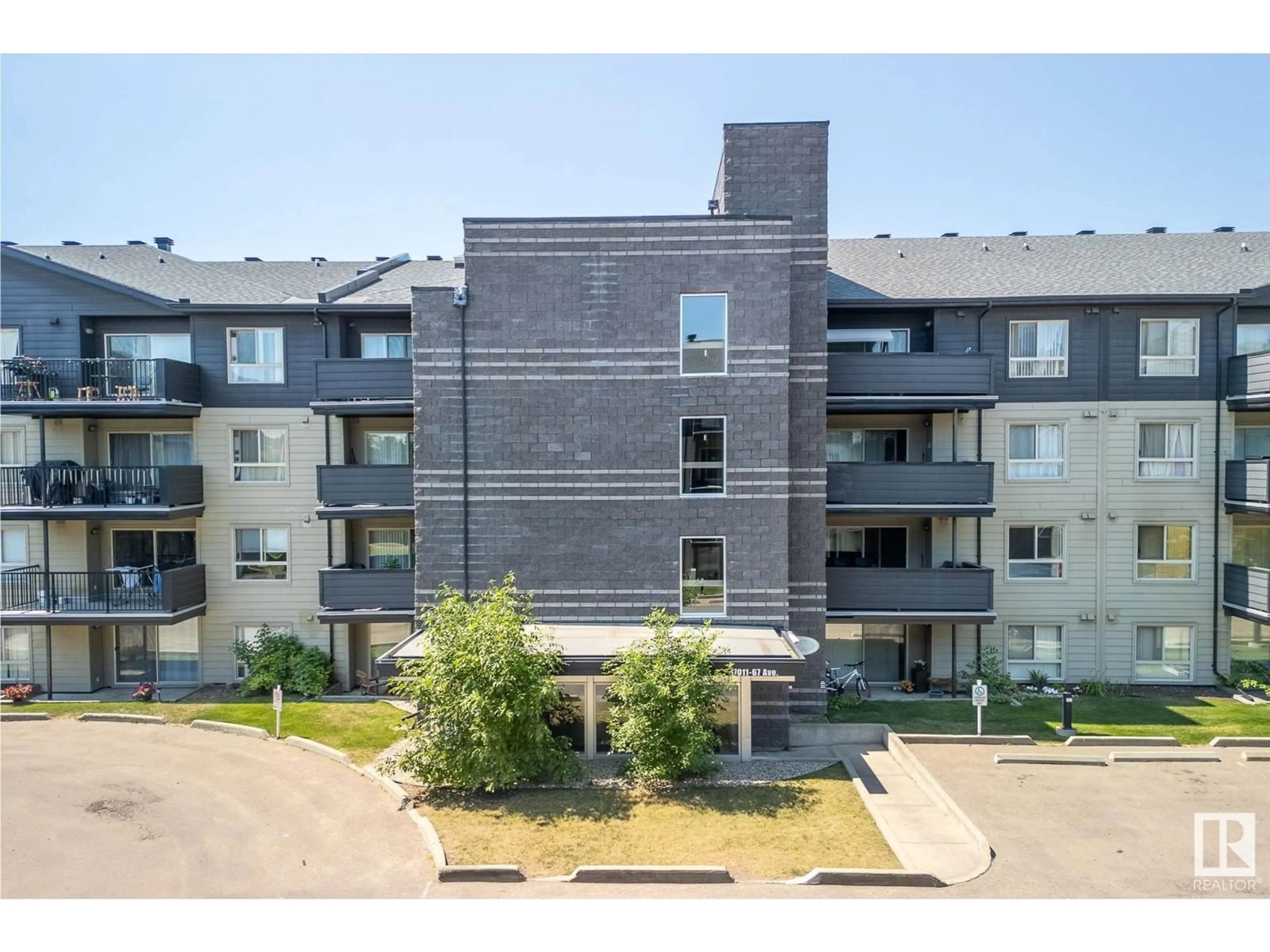 A pic from exterior of the house or condo for #319 17011 67 AV NW, Edmonton Alberta T5T6Y6