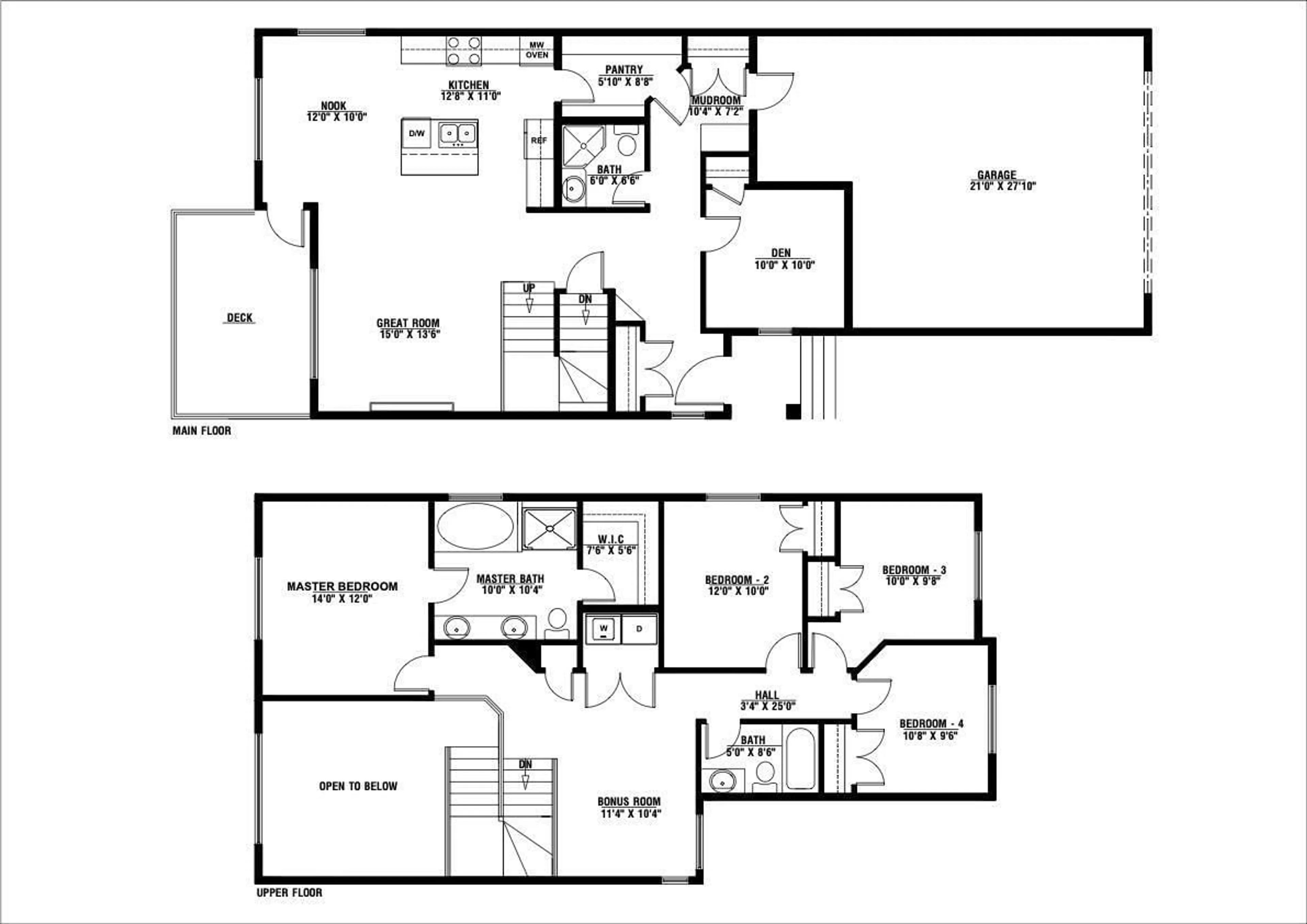Floor plan for 12763 209 ST NW, Edmonton Alberta T5S0R6
