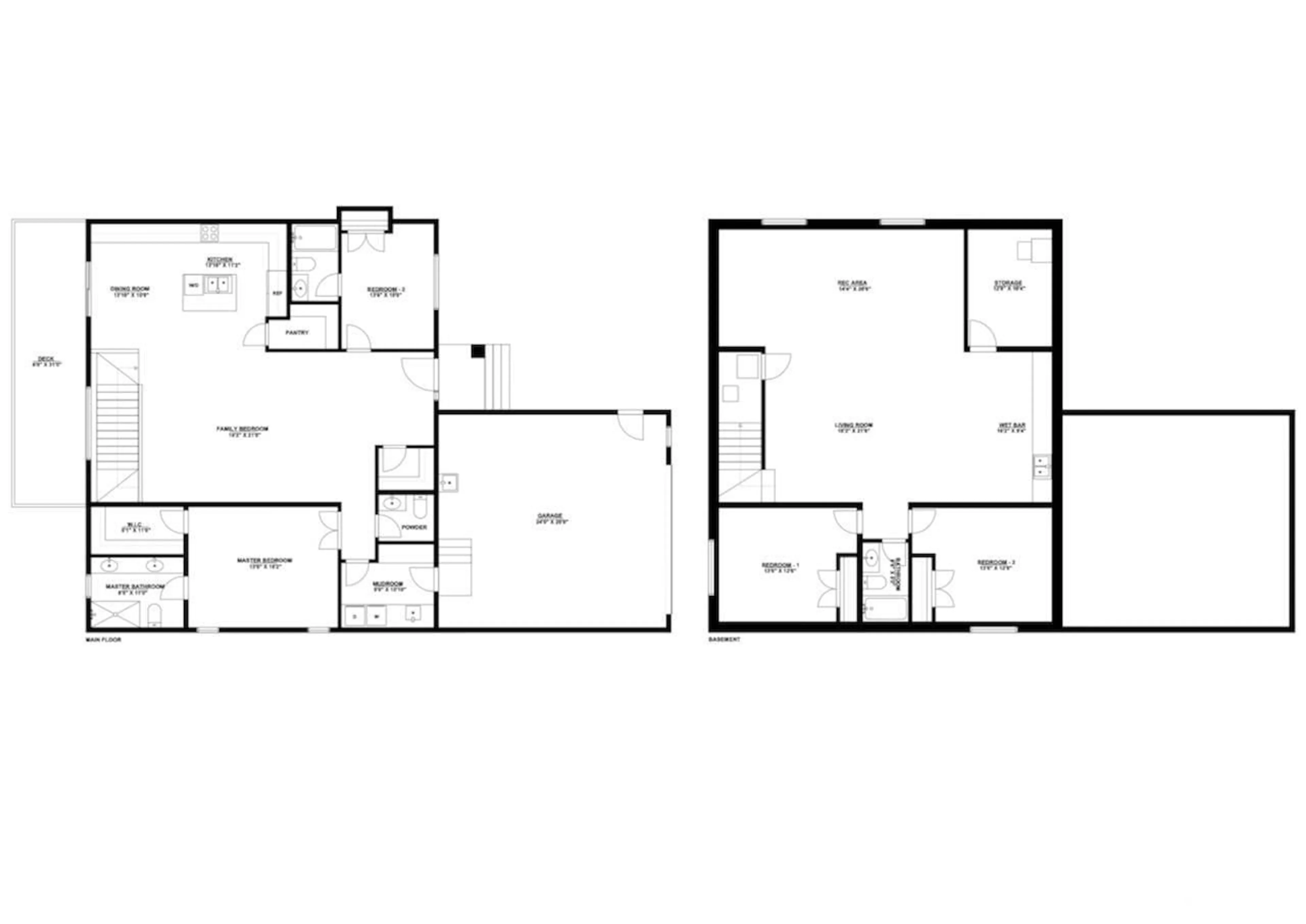 Floor plan for 20908 128 AV NW, Edmonton Alberta T5S0R6