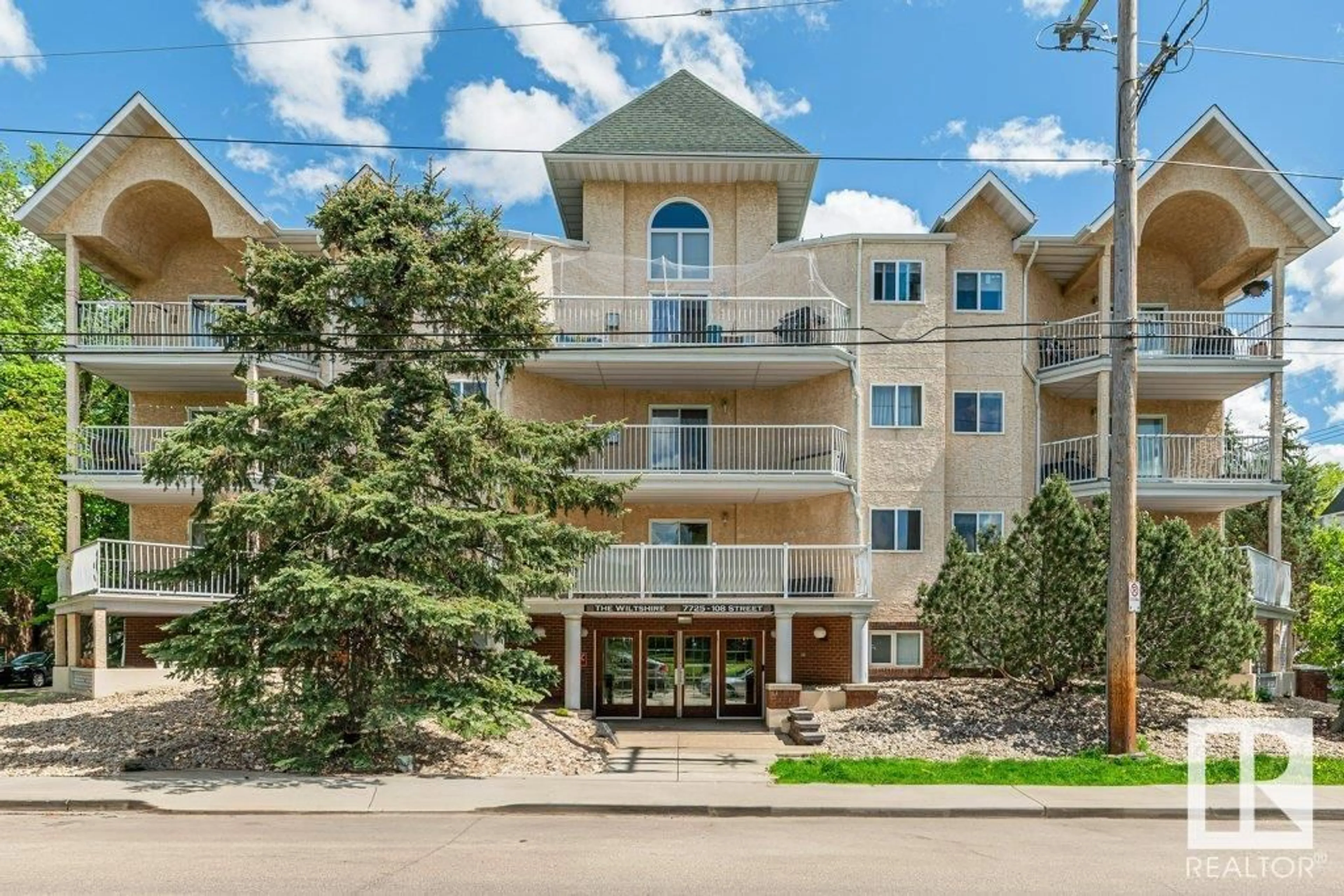 A pic from exterior of the house or condo for #204 7725 108 ST NW, Edmonton Alberta T6E4L9