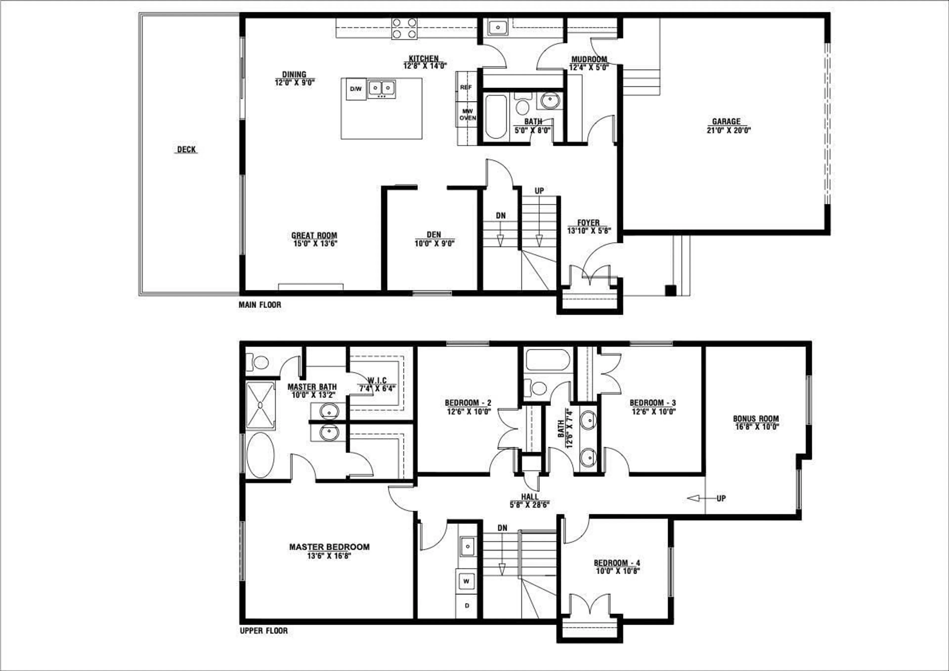 Floor plan for 20912 128 AV NW, Edmonton Alberta T5S0R6