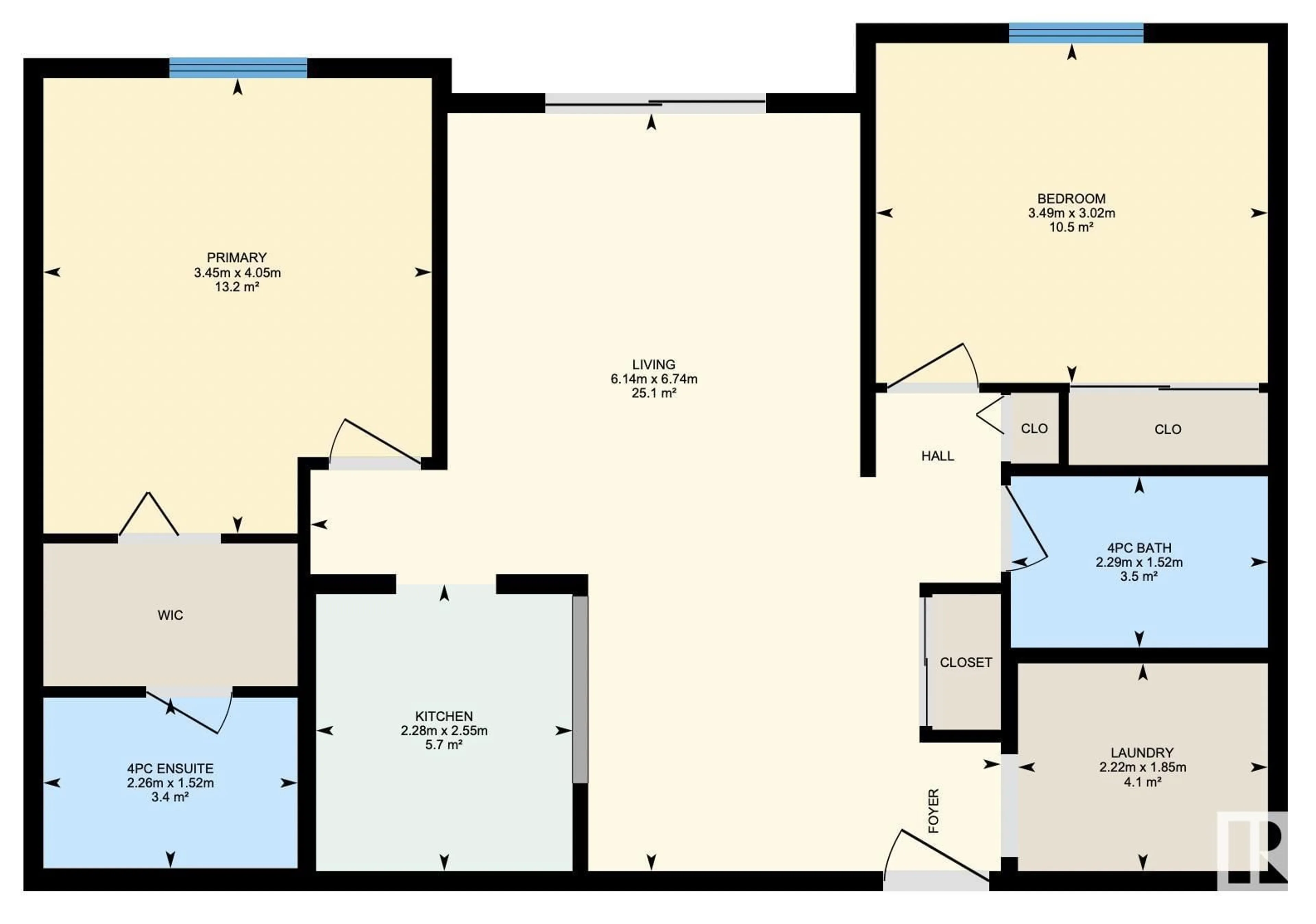 Floor plan for #111 11218 80 ST NW, Edmonton Alberta T5B4V9