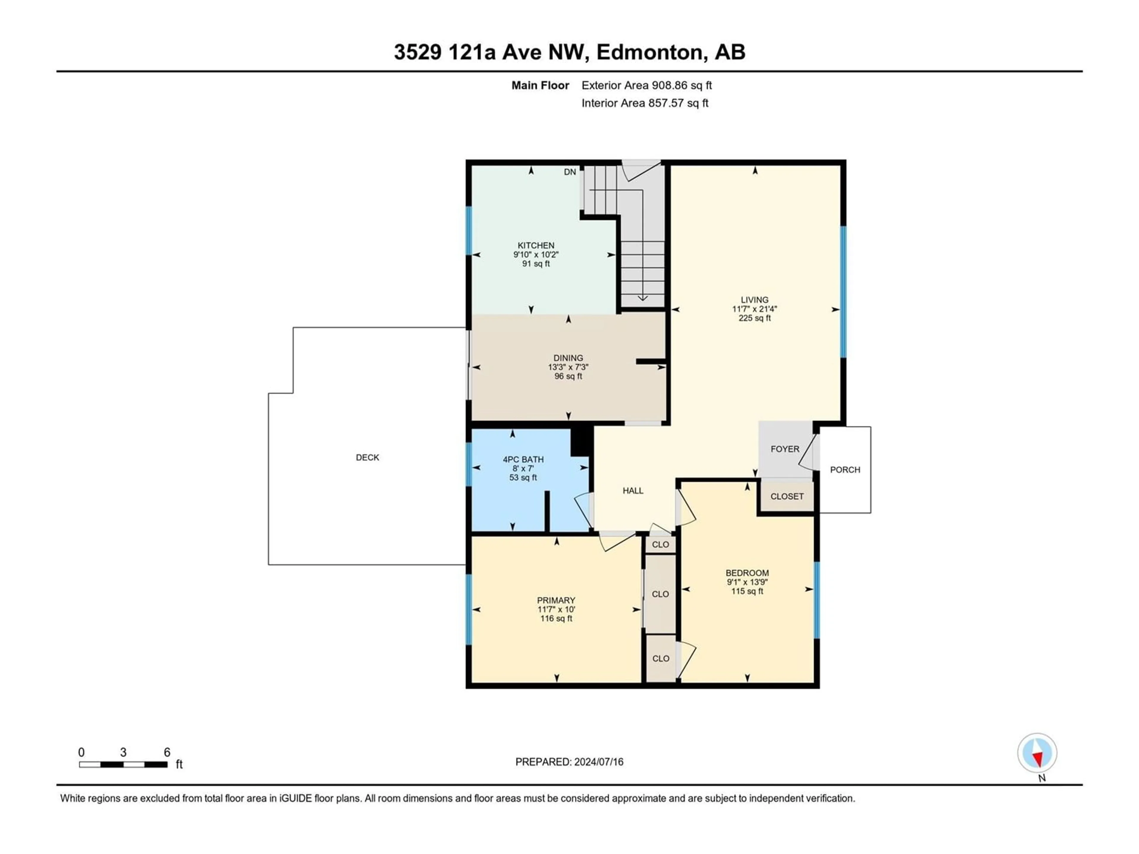 Floor plan for 3529 121A AV NW, Edmonton Alberta T5W1P5