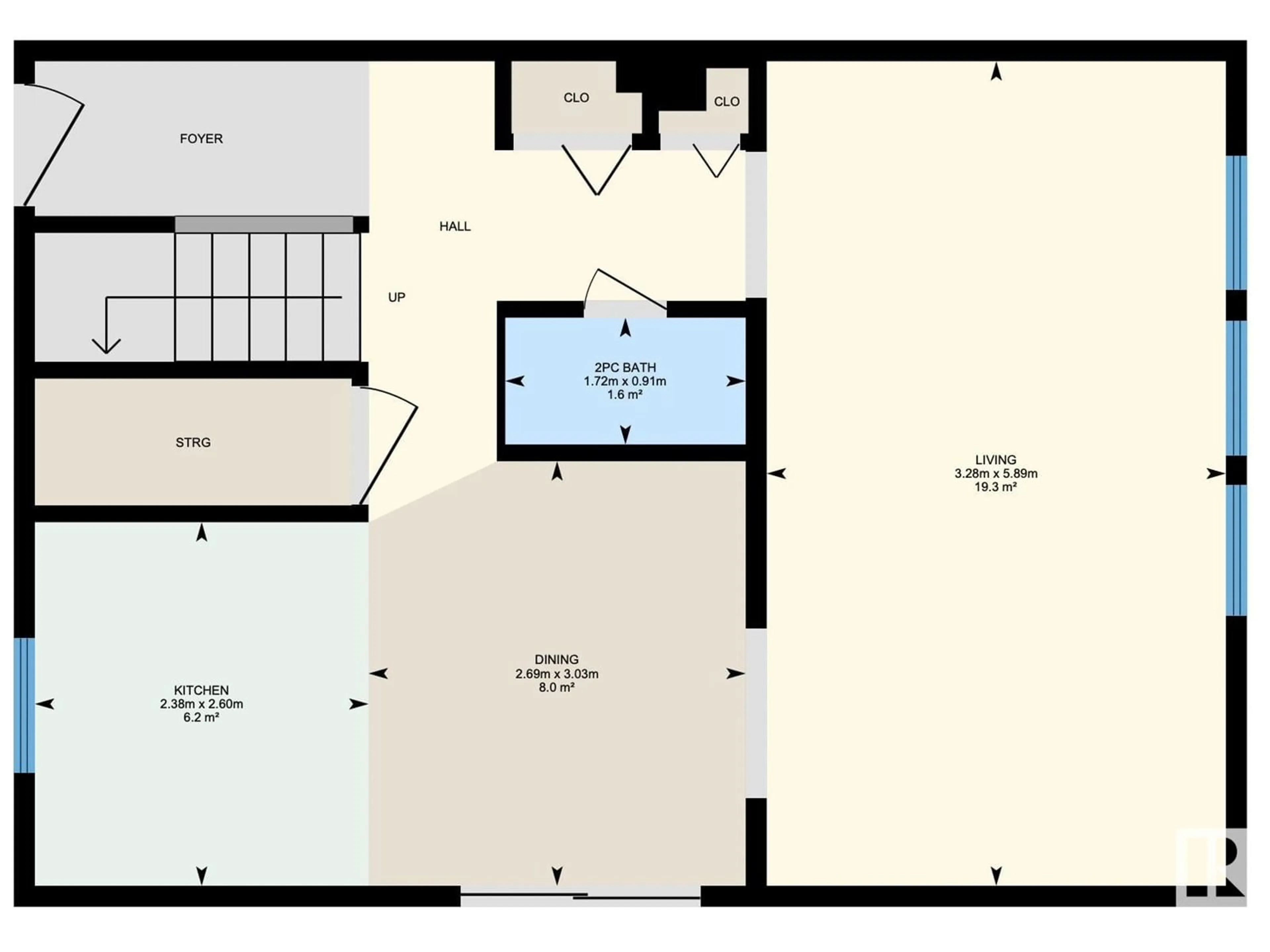 Floor plan for 7609 40 AV NW, Edmonton Alberta T6K1R5