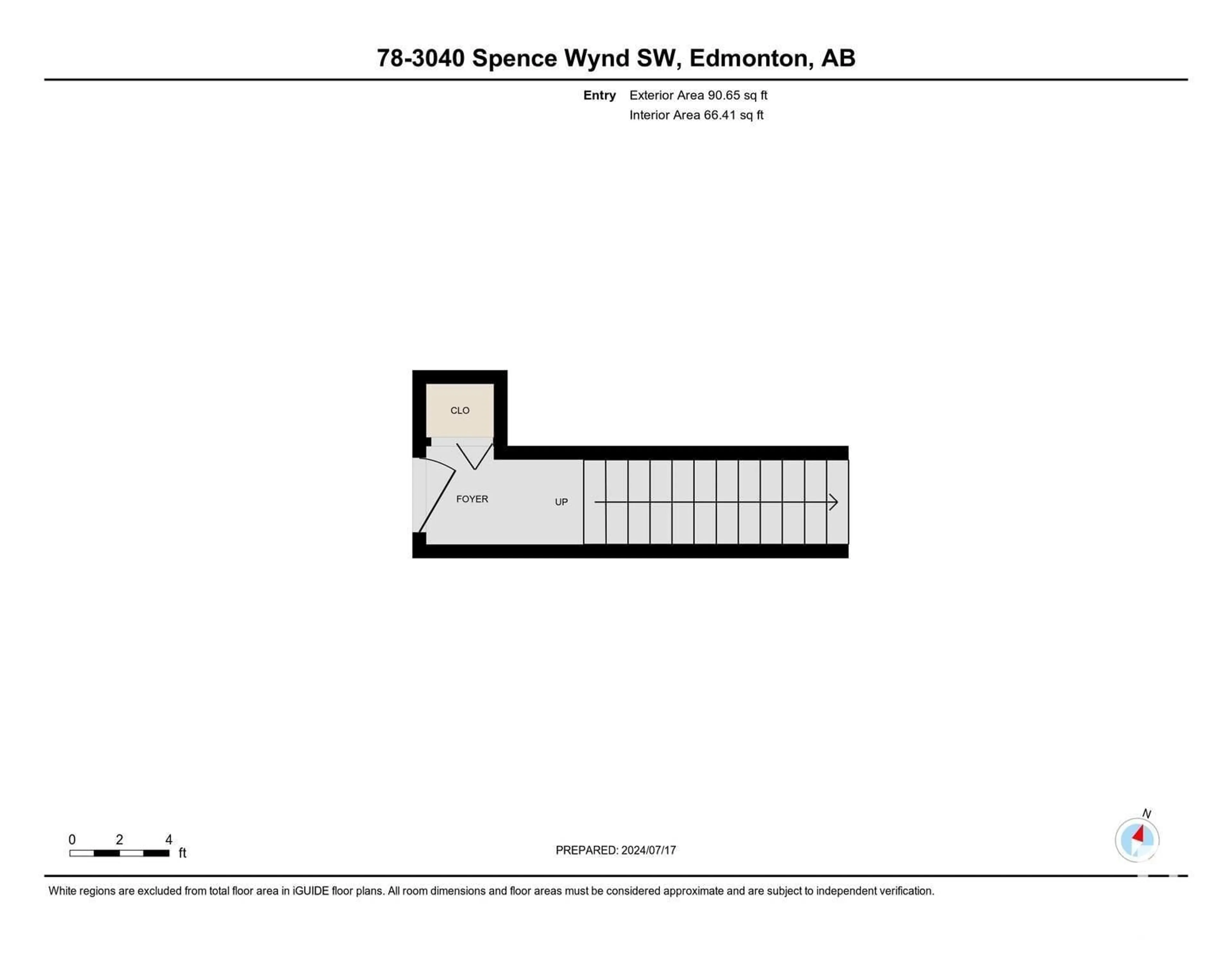 Floor plan for #78 3040 SPENCE WD SW, Edmonton Alberta T6X1N7
