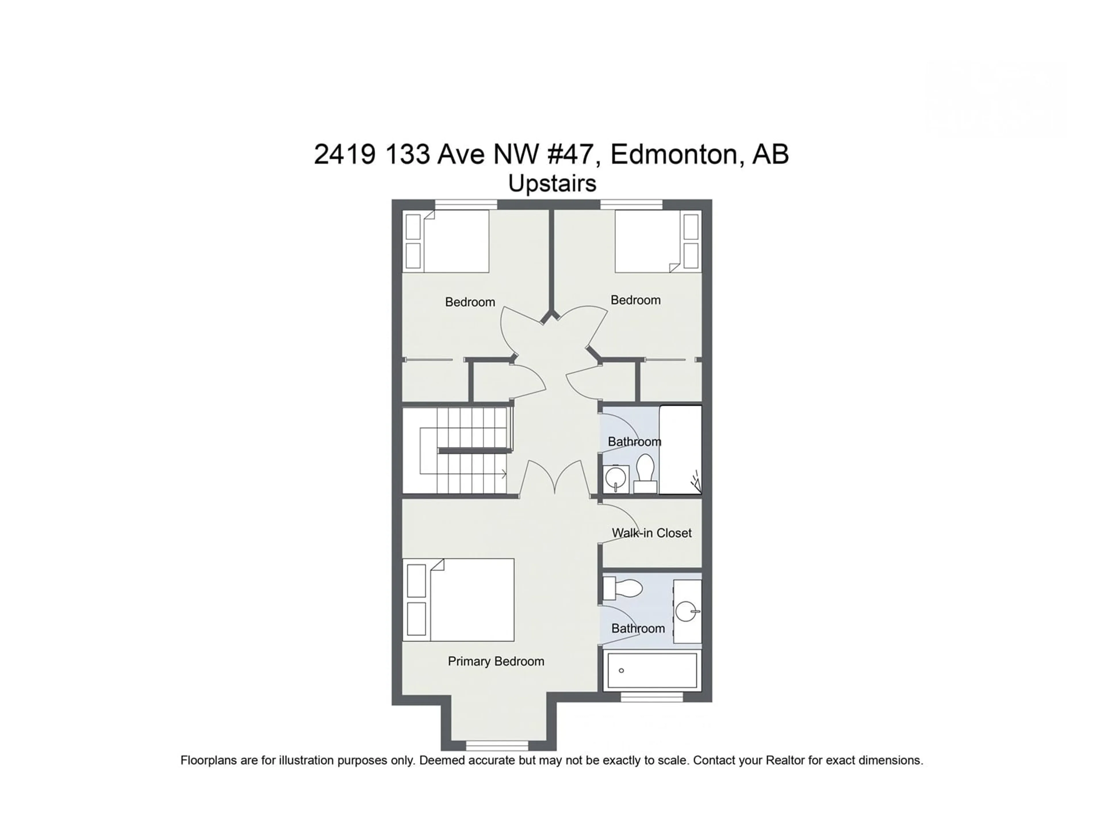 Floor plan for #47 2419 133 Avenue NW NW, Edmonton Alberta T5A5A5