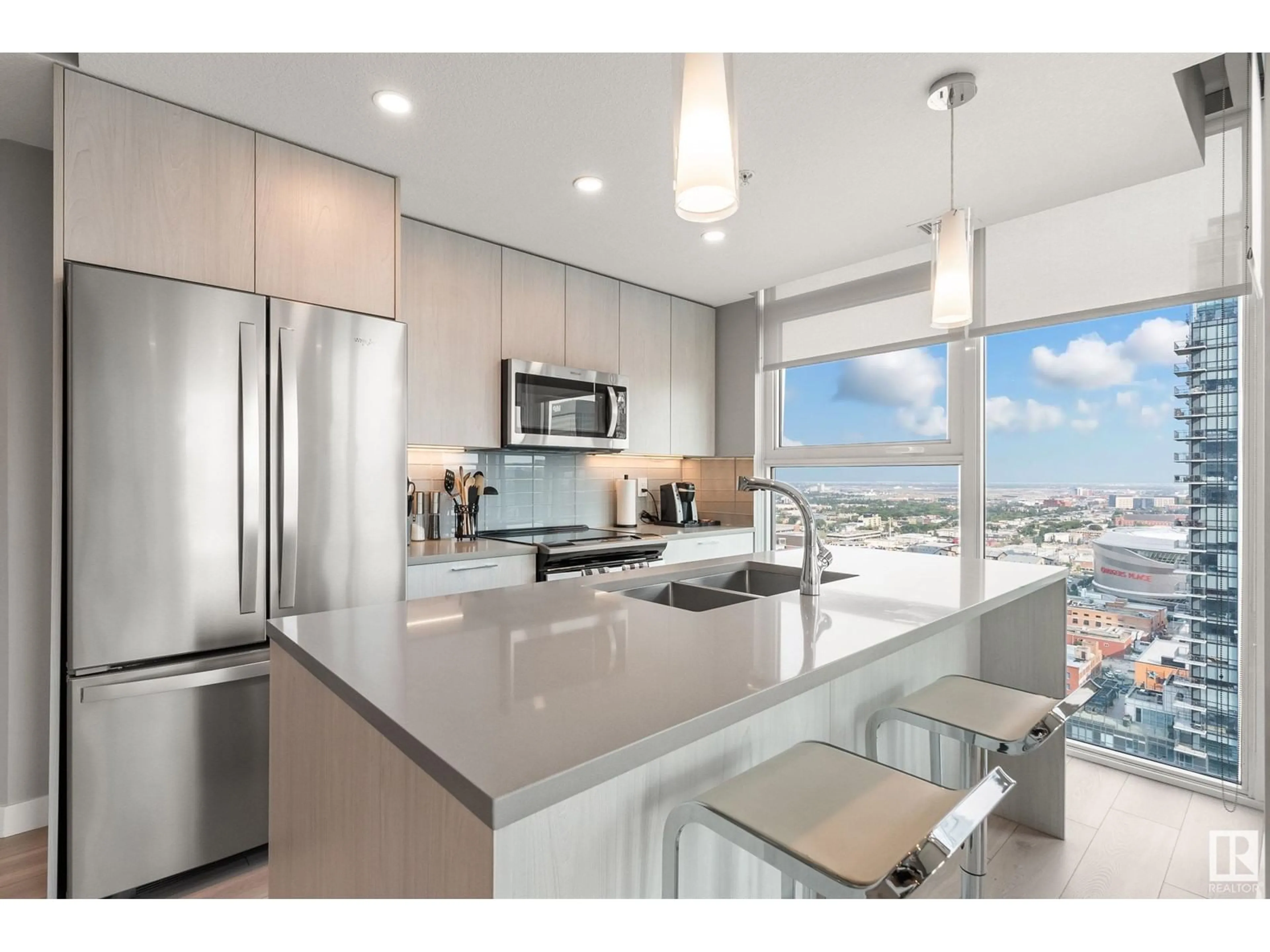 Open concept kitchen, unknown for #2303 - 10180 103 ST, Edmonton Alberta T5J0L1