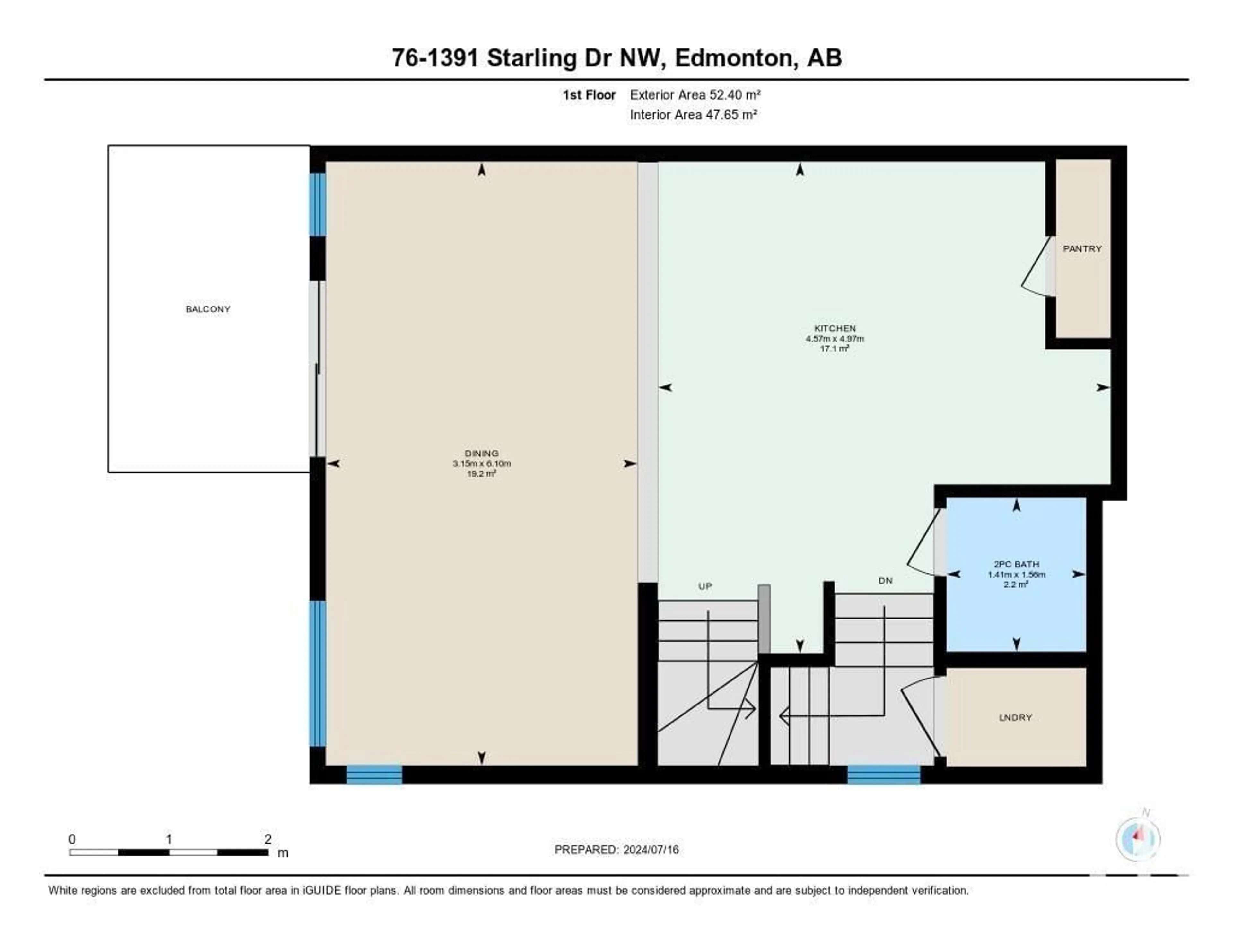 Floor plan for #76 1391 STARLING DR NW, Edmonton Alberta T5S0L3