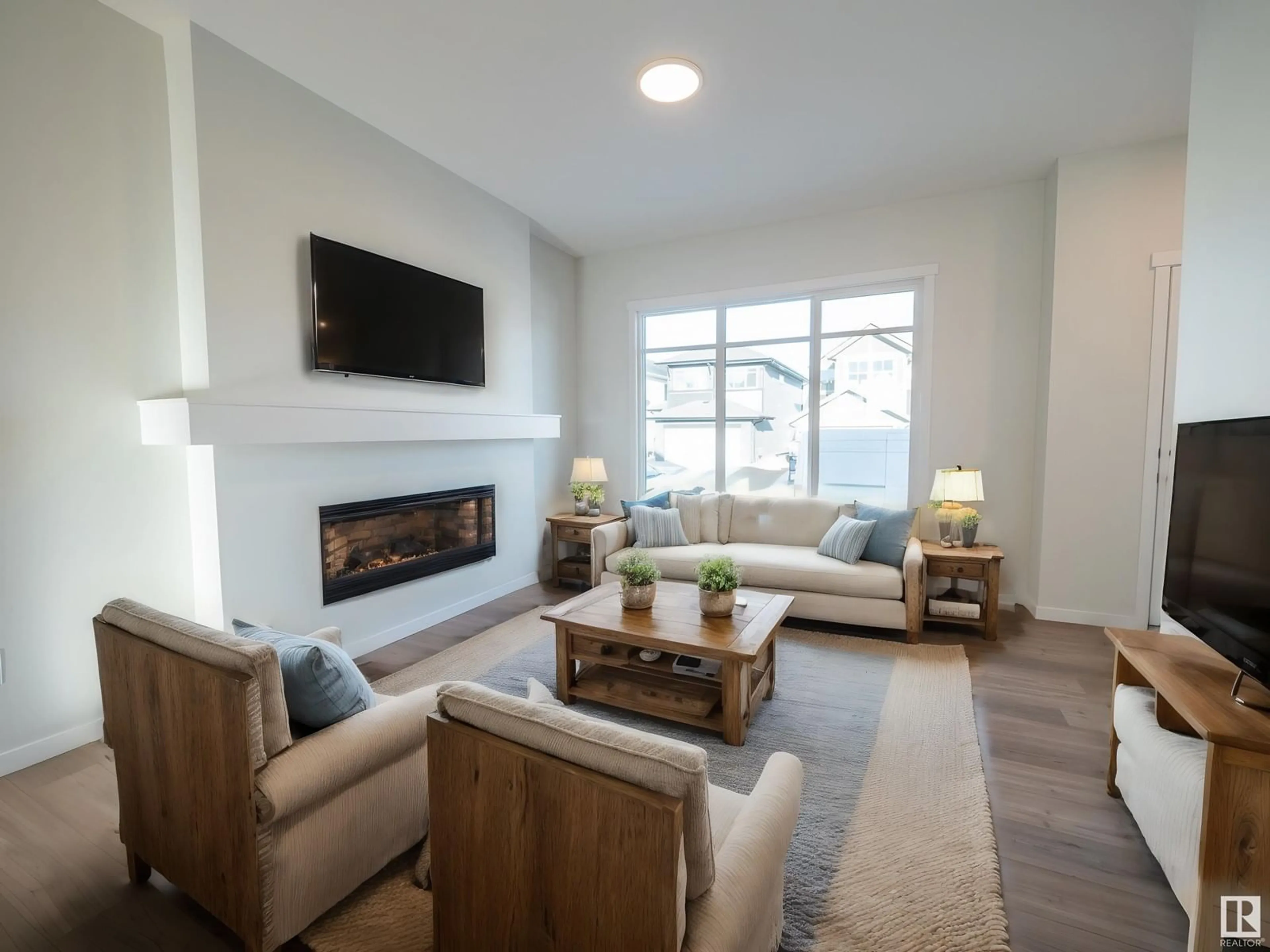 Living room, wood floors for 9248 228 ST NW, Edmonton Alberta T5T7W3