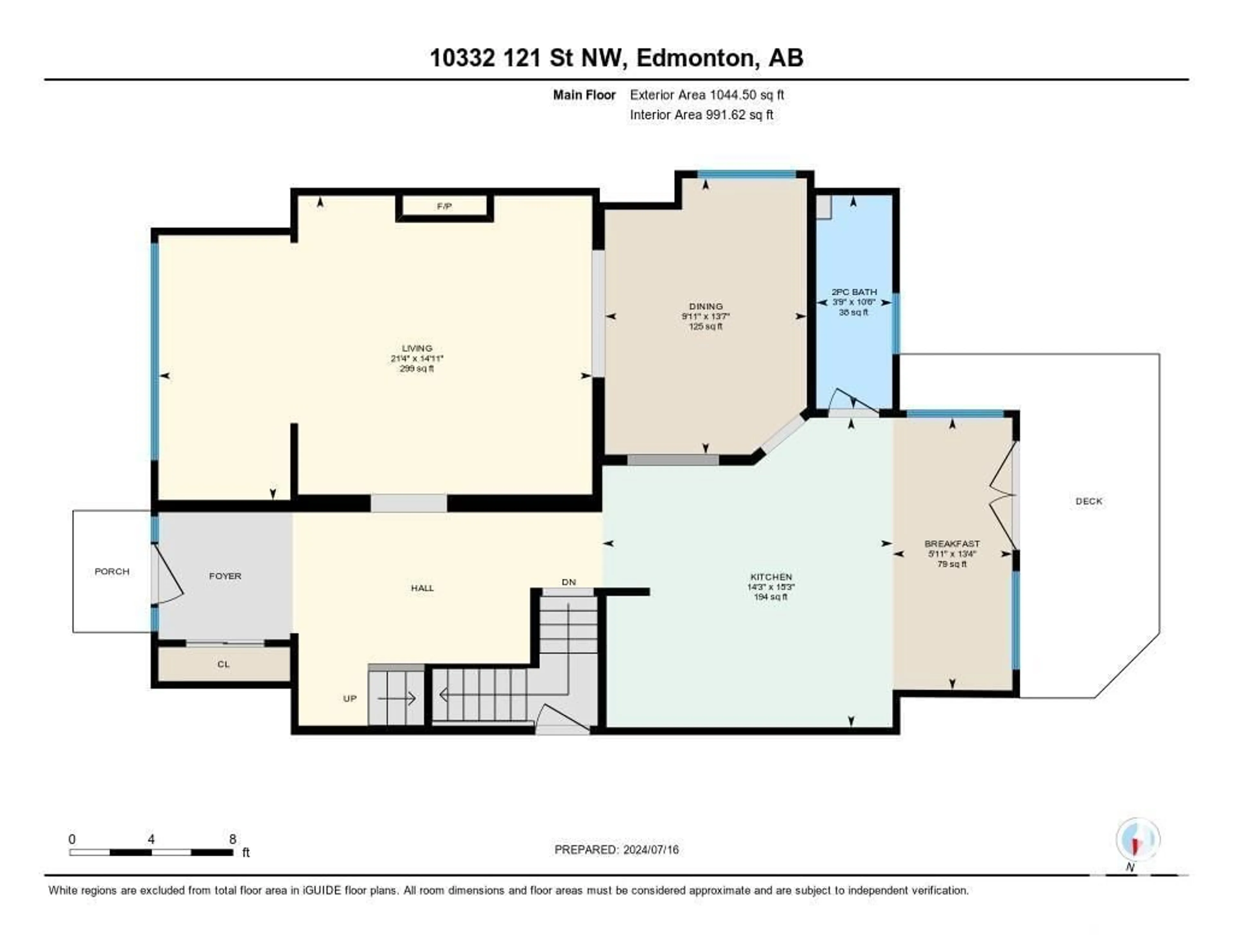 Floor plan for 10332 121 ST NW, Edmonton Alberta T5N1K8