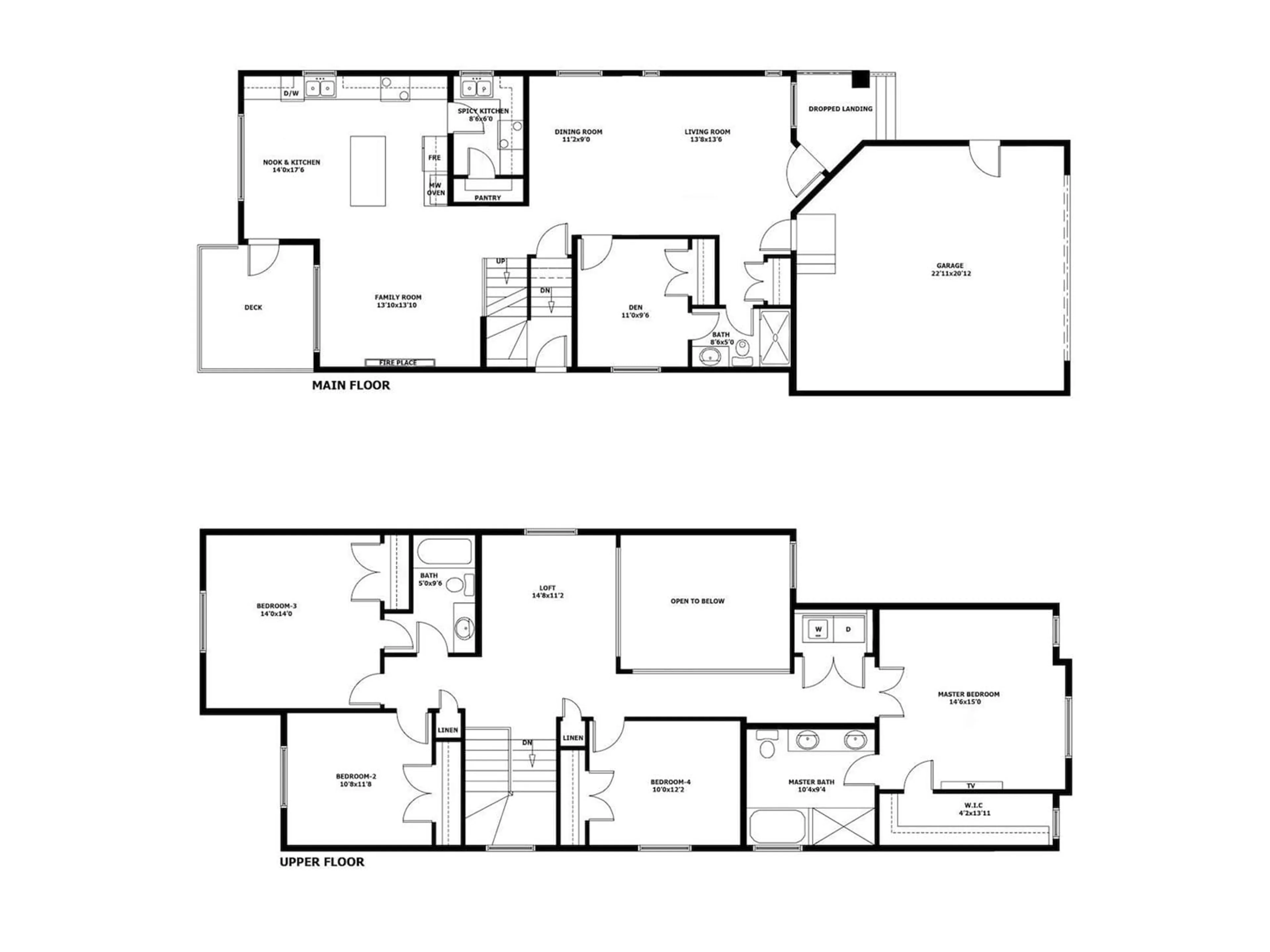 Floor plan for 21012 128 AV NW, Edmonton Alberta T5S0R6