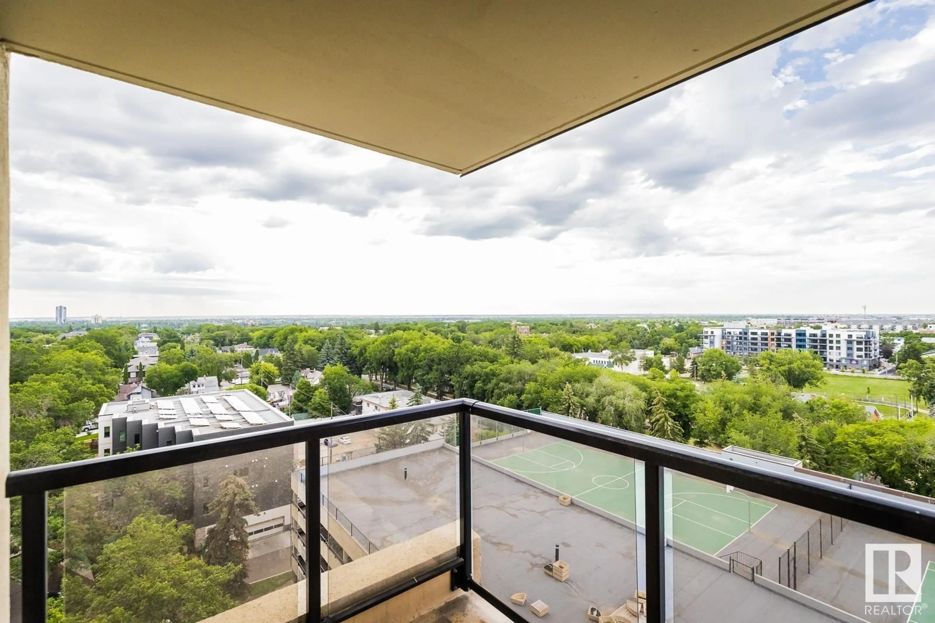 Balcony in the apartment for #1000 10149 SASKATCHEWAN DR NW, Edmonton Alberta T6E6B6