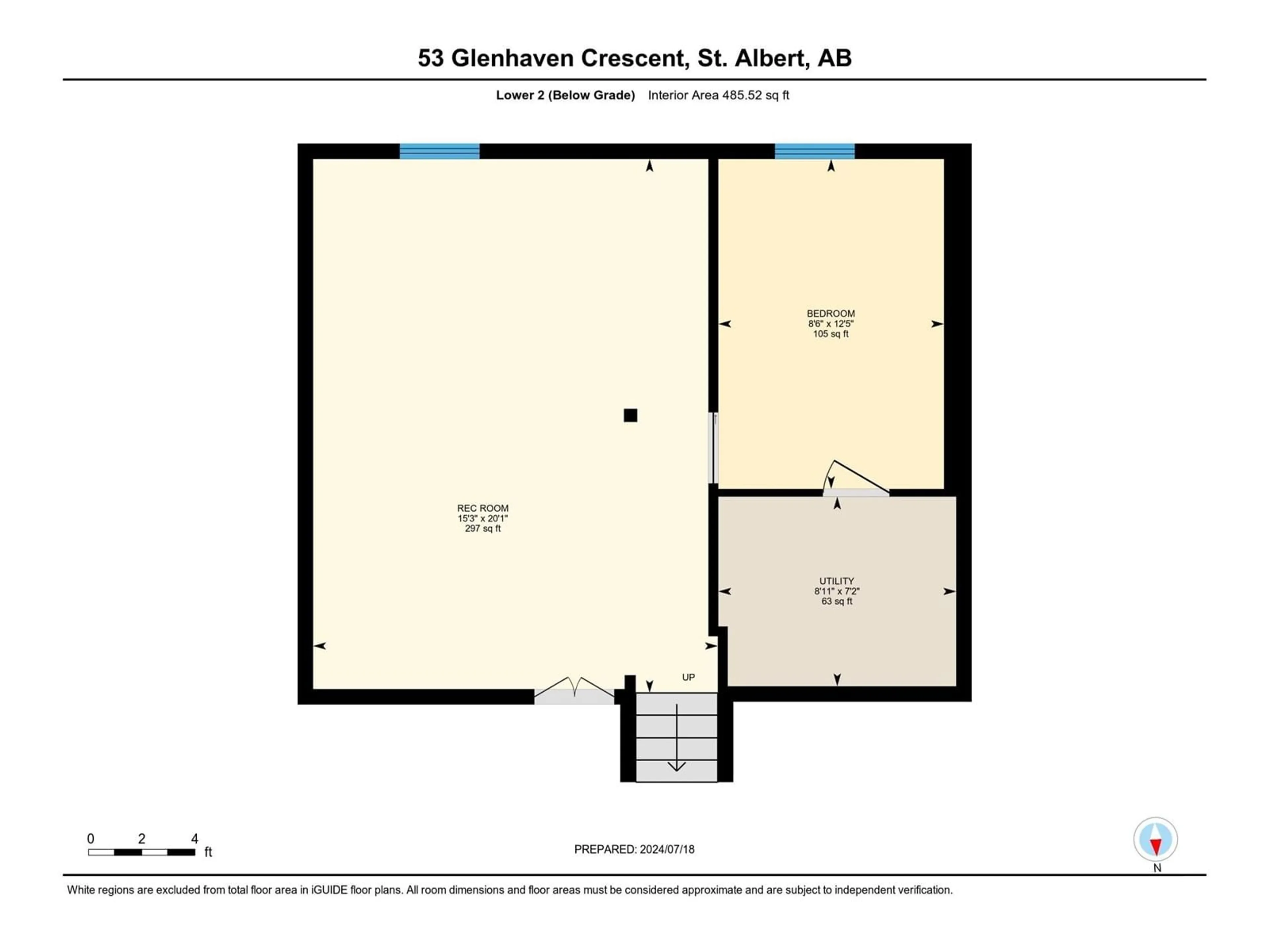 Floor plan for 53 GLENHAVEN CR, St. Albert Alberta T8N1A4