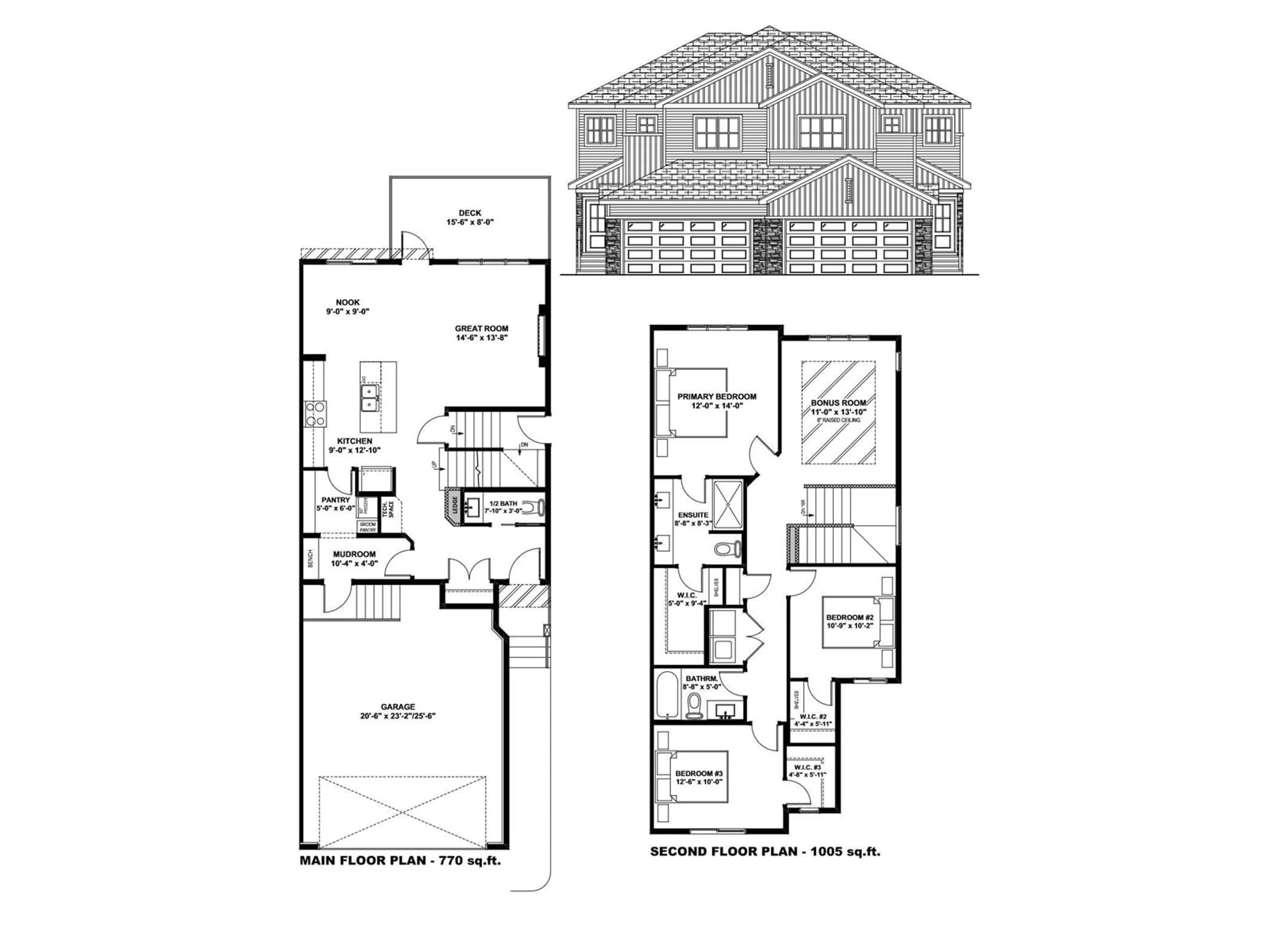 Floor plan for 41 Elko BN, St. Albert Alberta T8N7Z9