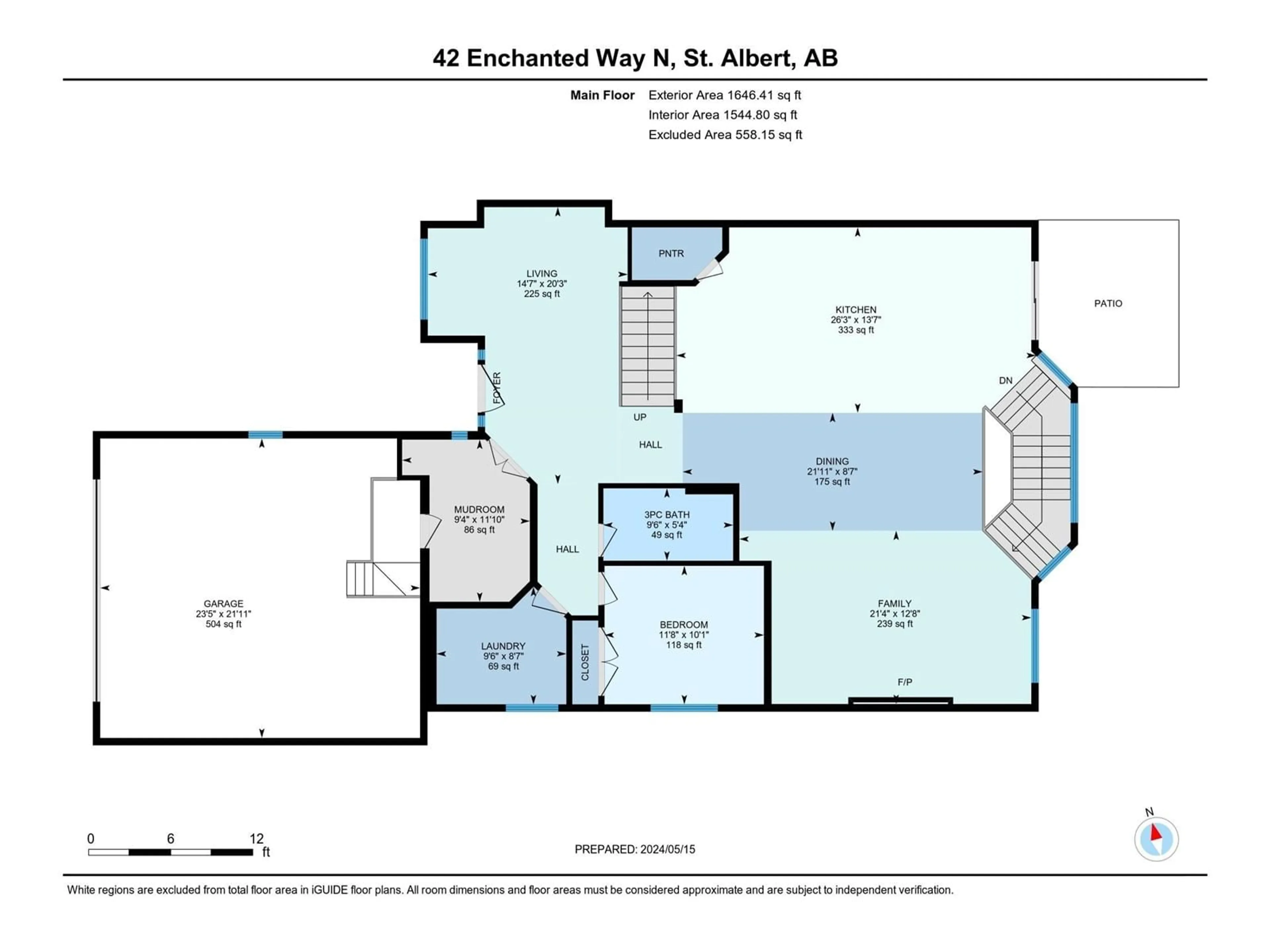 Floor plan for 42 ENCHANTED WY, St. Albert Alberta T8N7R7