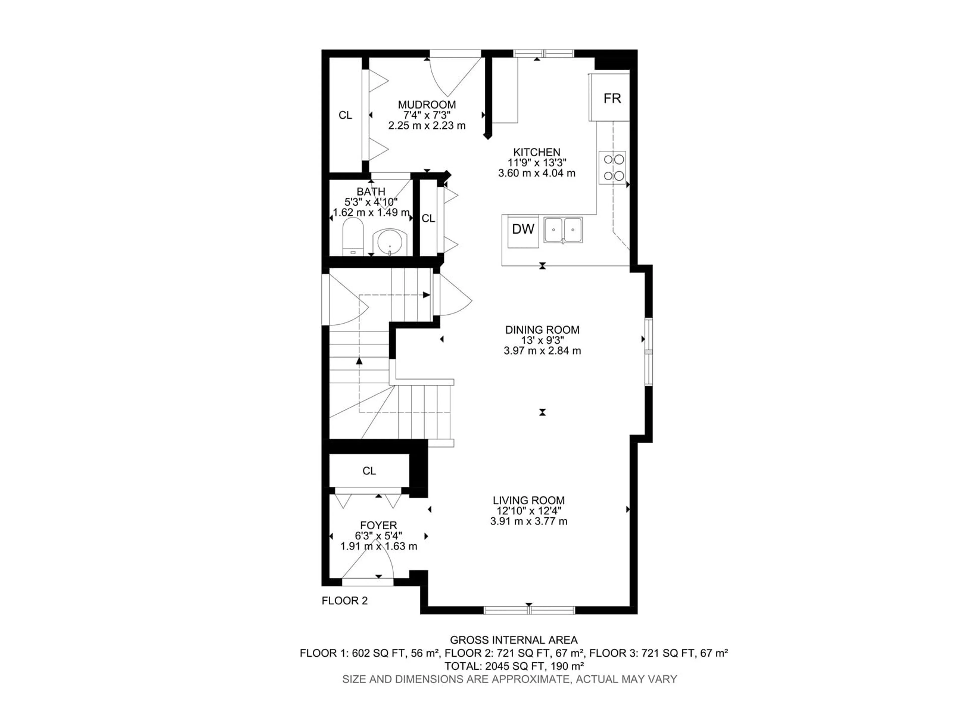 Floor plan for 5206 22A AV SW, Edmonton Alberta T6X2Y1