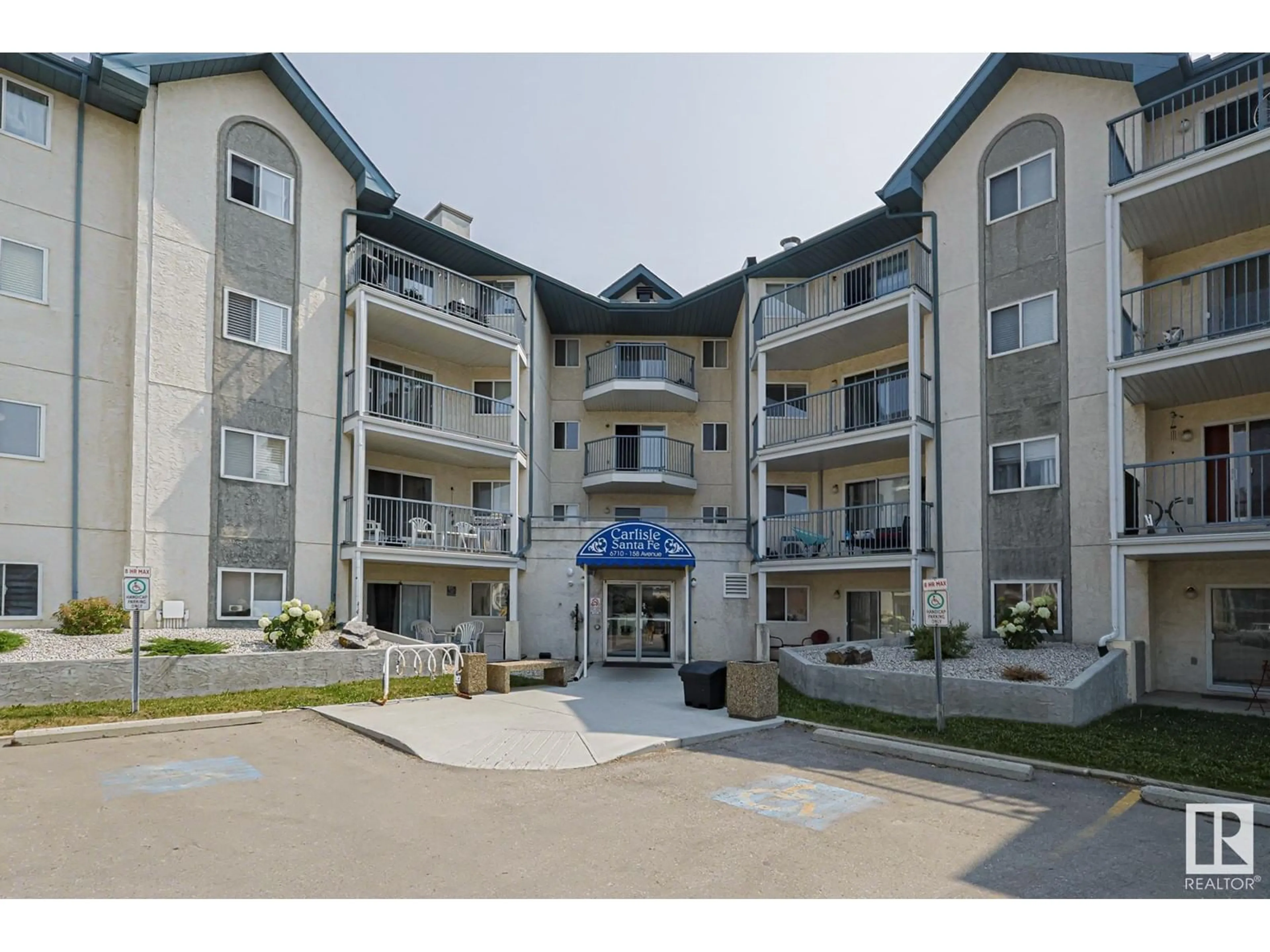 A pic from exterior of the house or condo for #214 6710 158 AV NW, Edmonton Alberta T5Z3A7