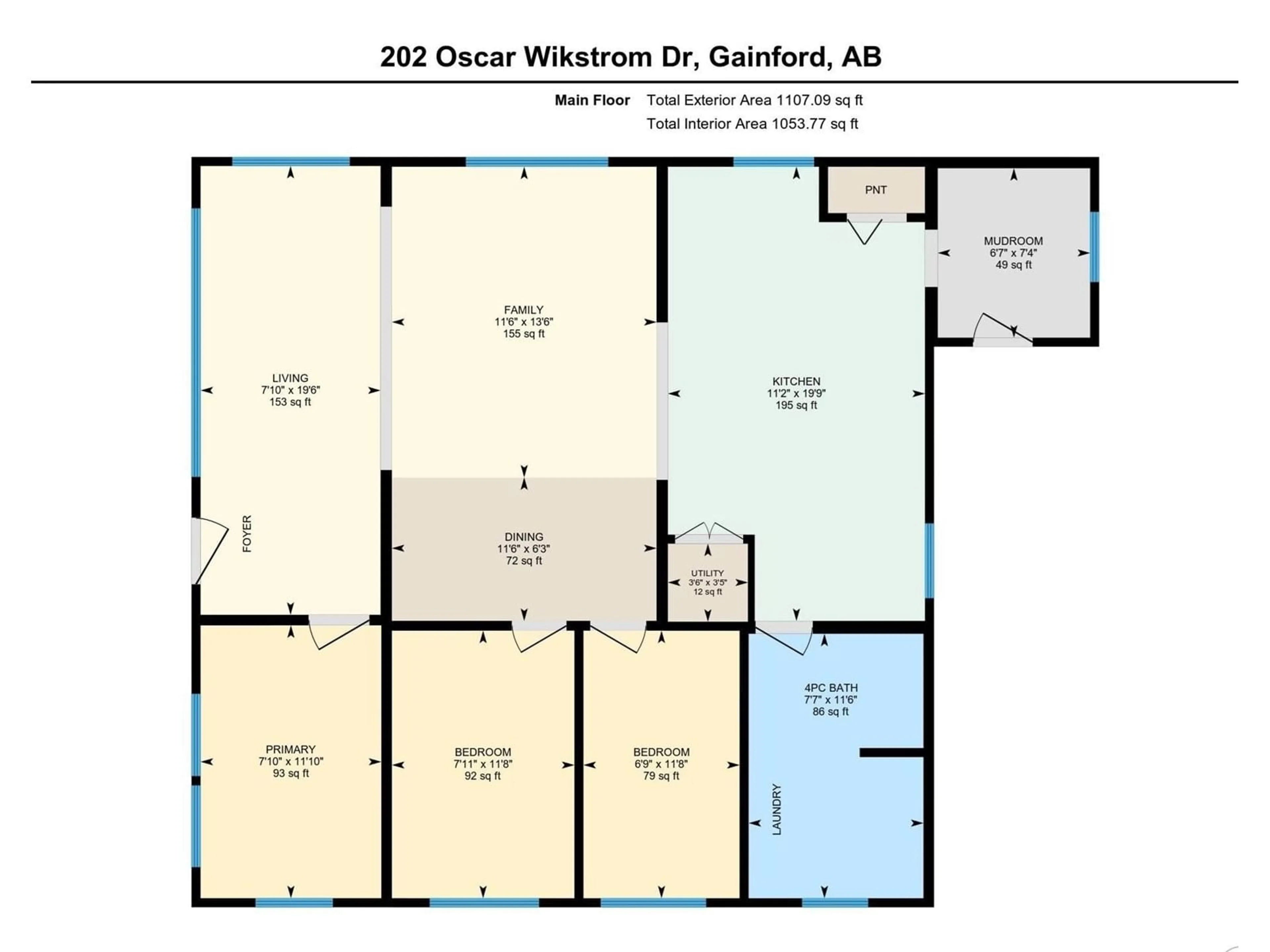 Floor plan for 202 OSCAR WIKSTROM DR, Rural Lac Ste. Anne County Alberta T0W0W0