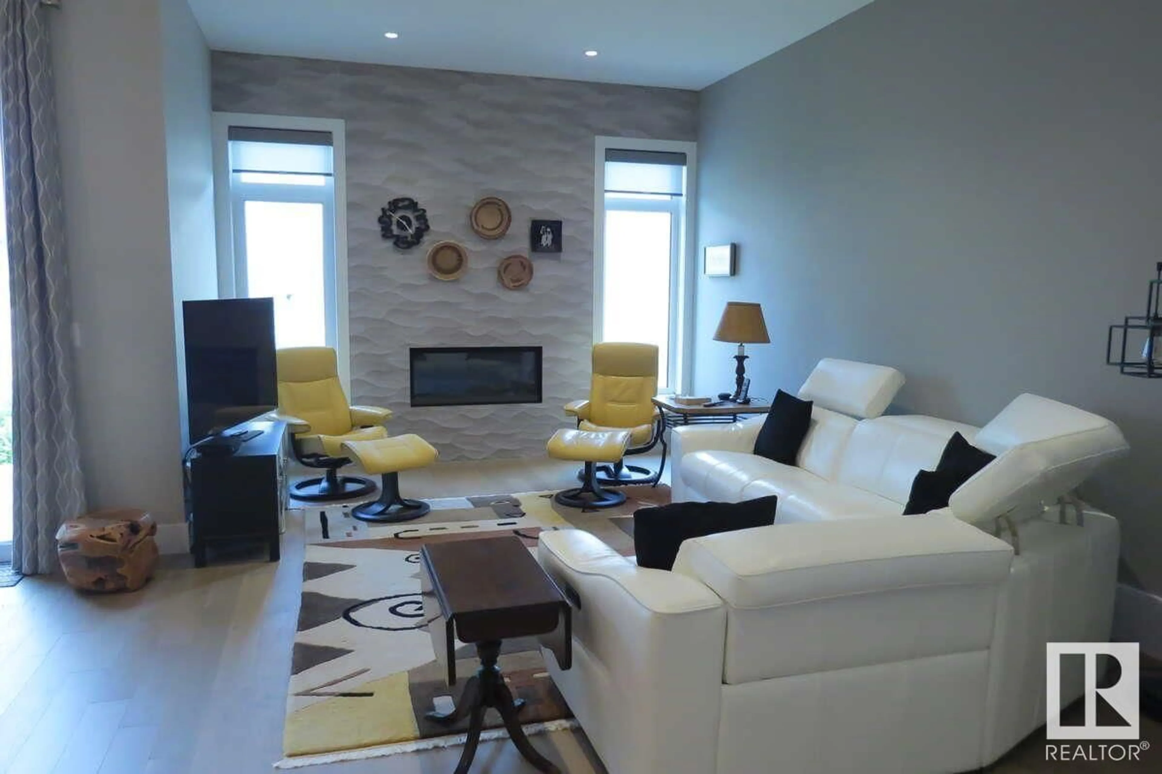 Living room with furniture, unknown for SW - 4605 KNIGHT PT, Edmonton Alberta T6W4B7
