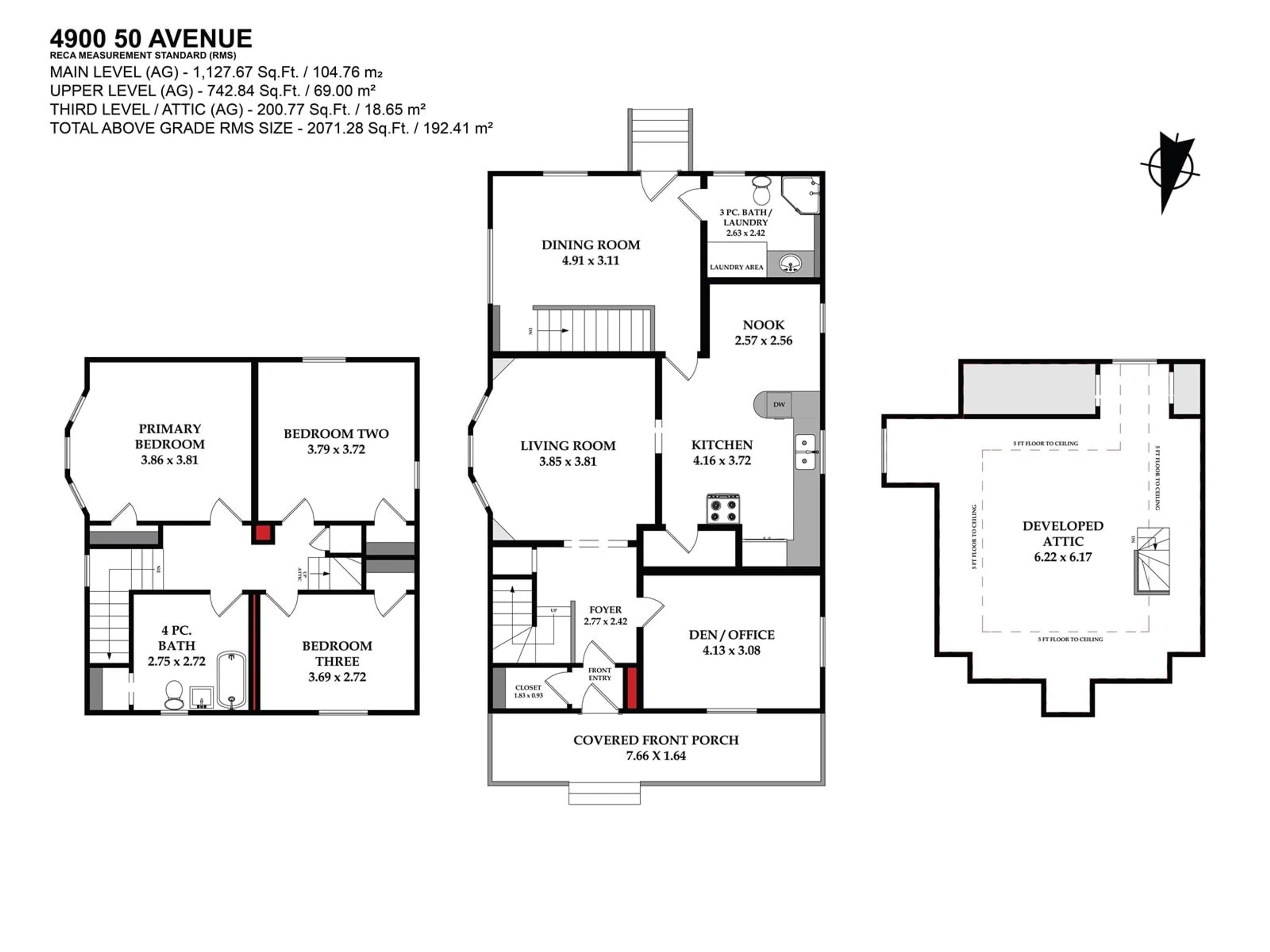 Floor plan for 4900 50 AV, Stony Plain Alberta T7Z1C4