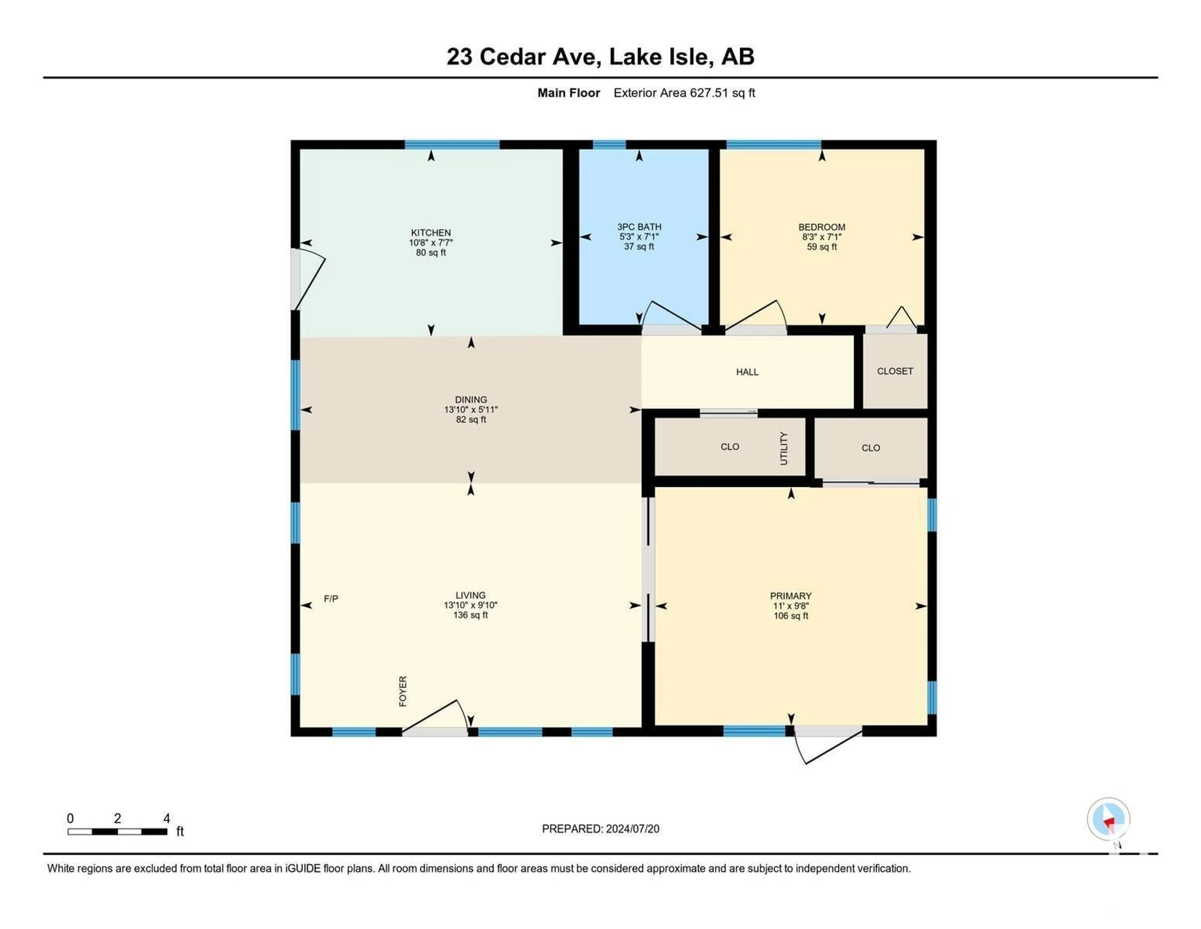 Floor plan for 23 CEDAR AV, Rural Lac Ste. Anne County Alberta T0E0L0