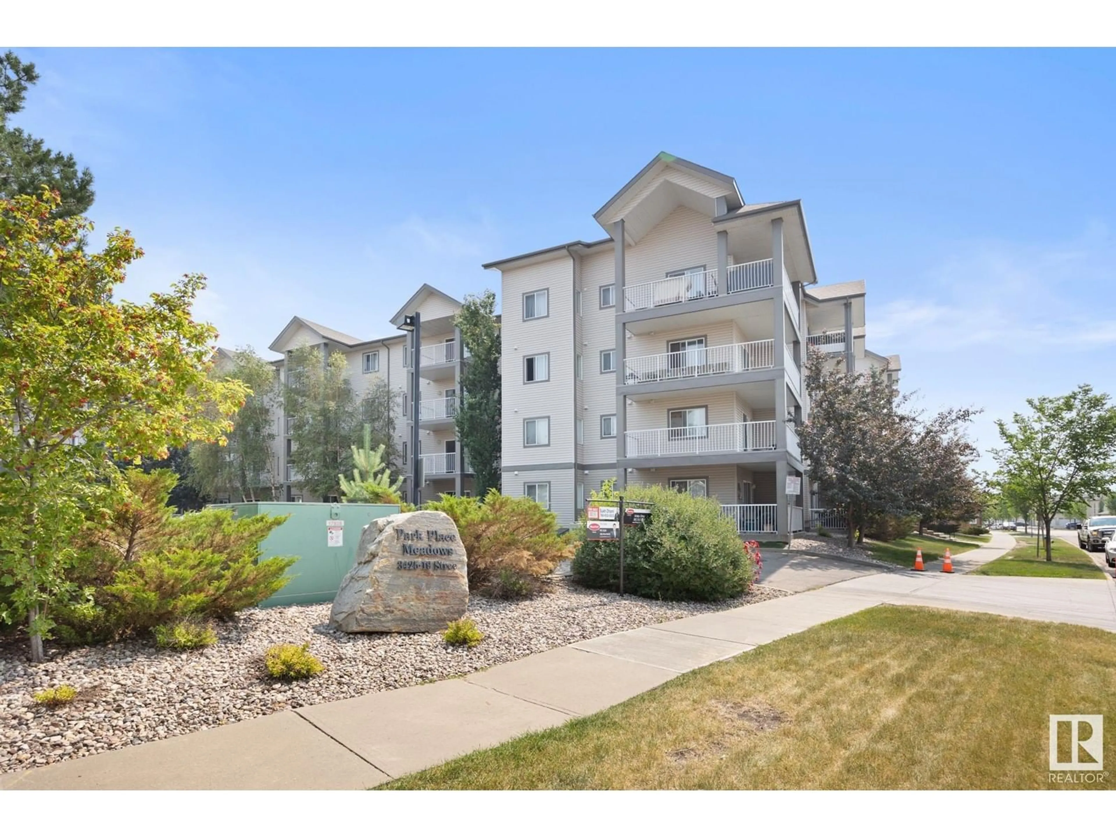 A pic from exterior of the house or condo for #120 3425 19 ST NW, Edmonton Alberta T6T2B5