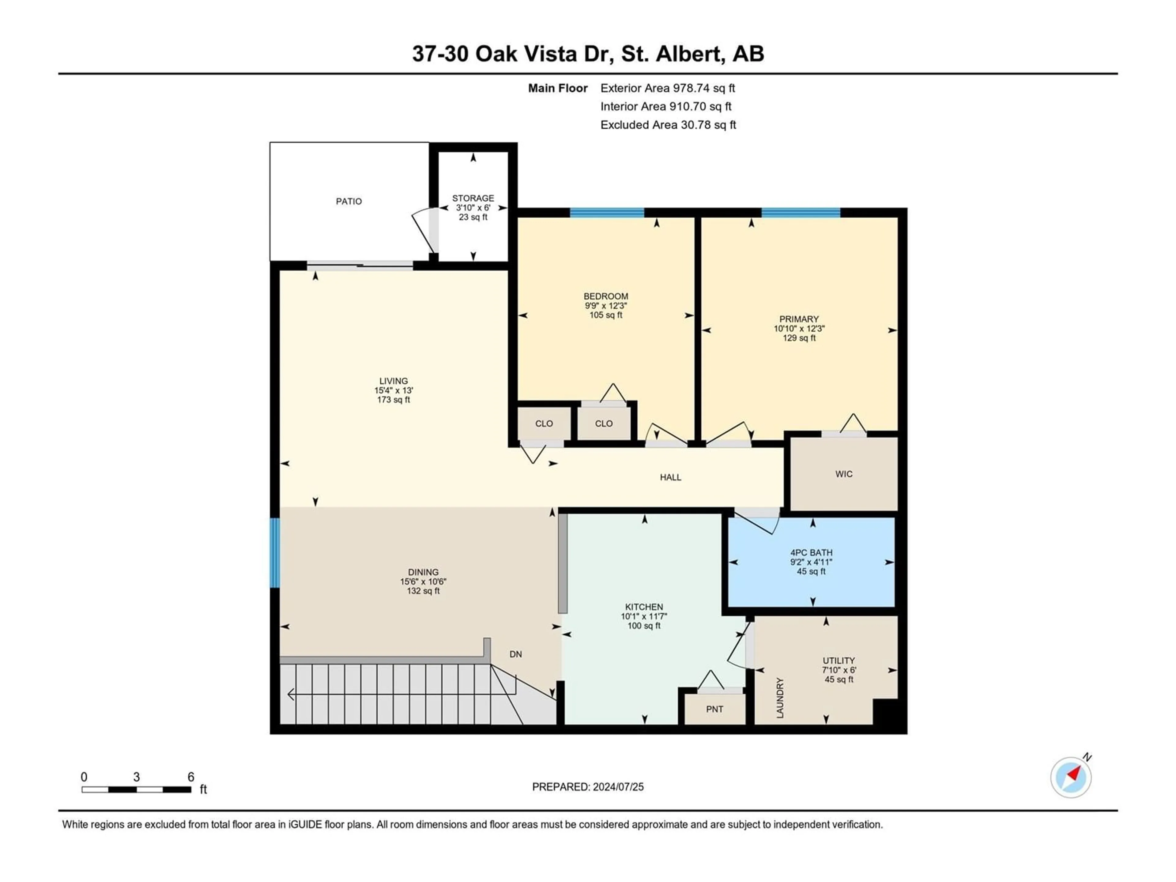 Floor plan for #37 30 OAK VISTA DR, St. Albert Alberta T8N3T1