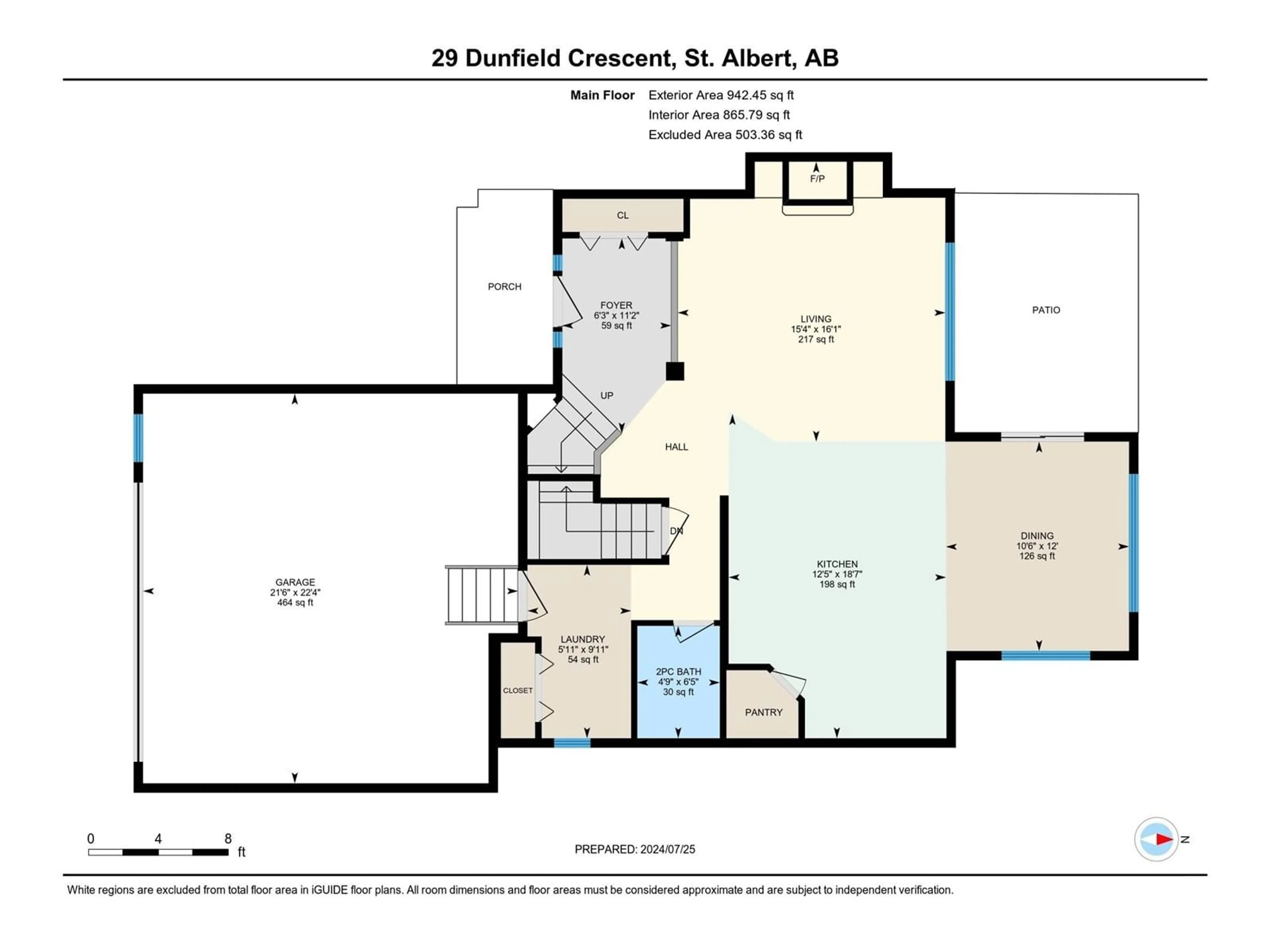 Floor plan for 29 DUNFIELD CR, St. Albert Alberta T8N6R8