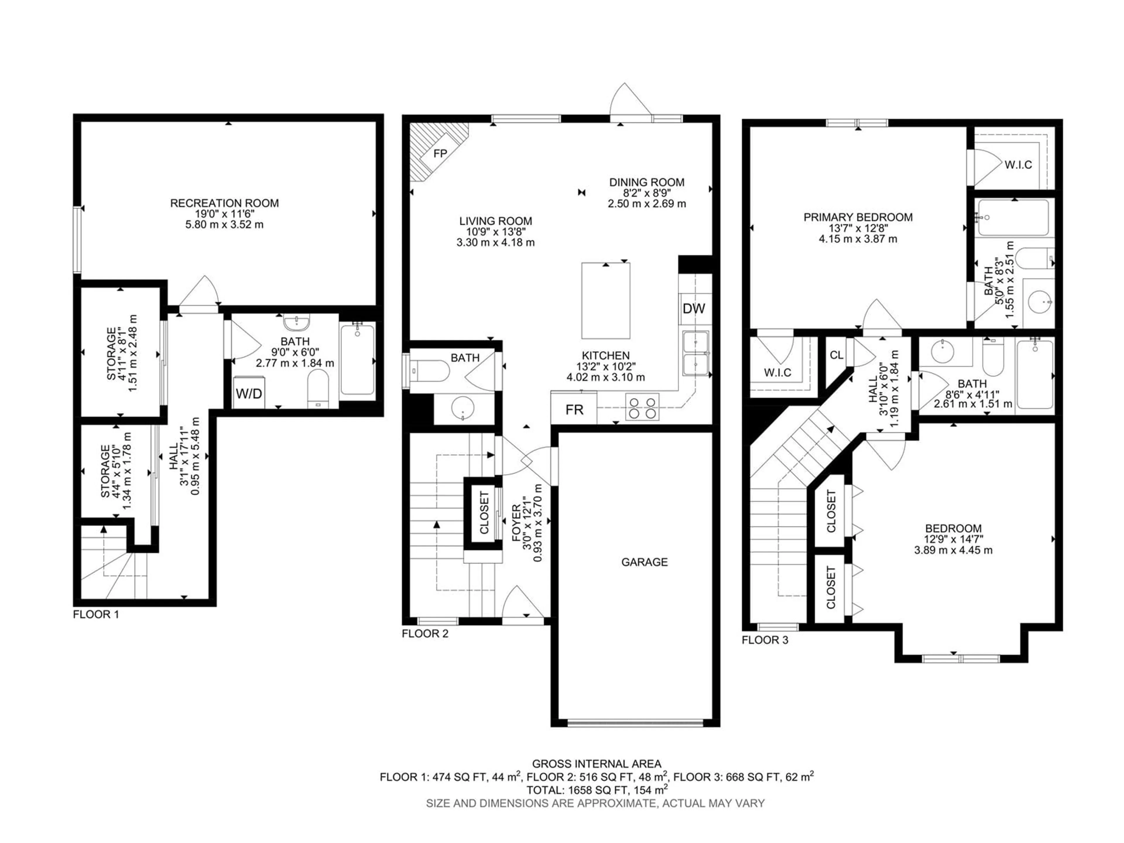 Floor plan for 3737 21ST NW NW NW, Edmonton Alberta T6T1V8