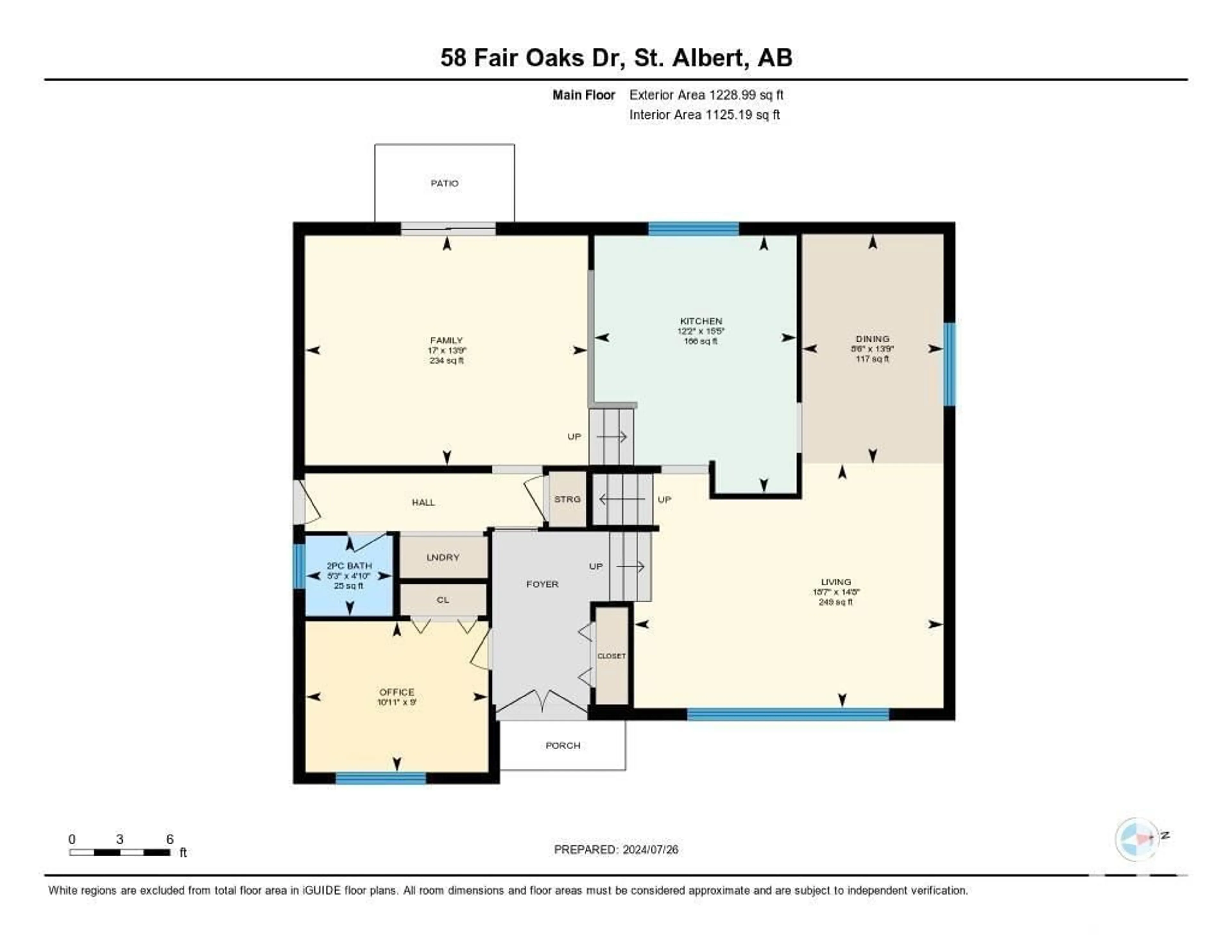 Floor plan for 58 FAIR OAKS DR, St. Albert Alberta T8N1R1