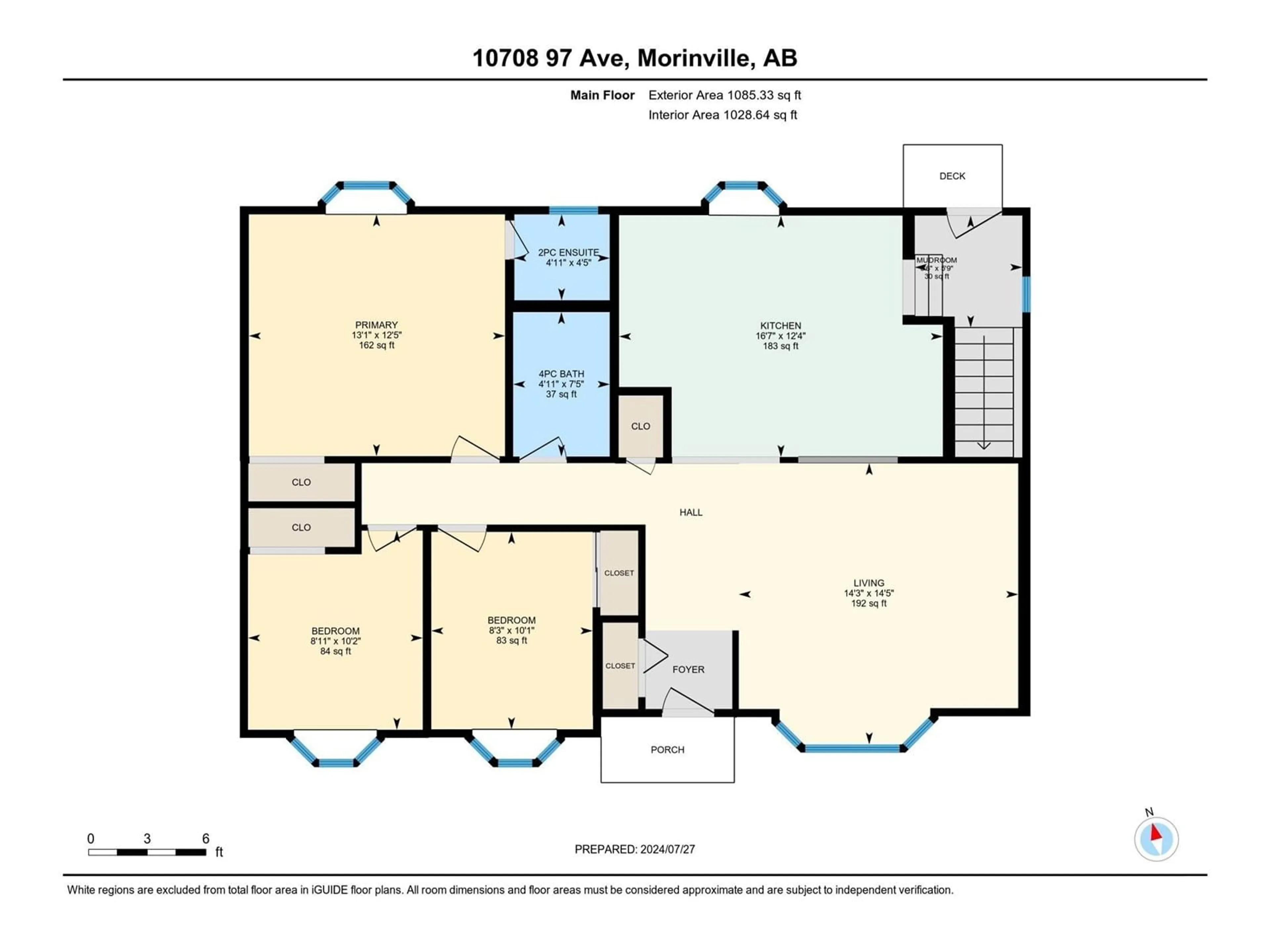 Floor plan for 10708 97 AV, Morinville Alberta T8R1E3