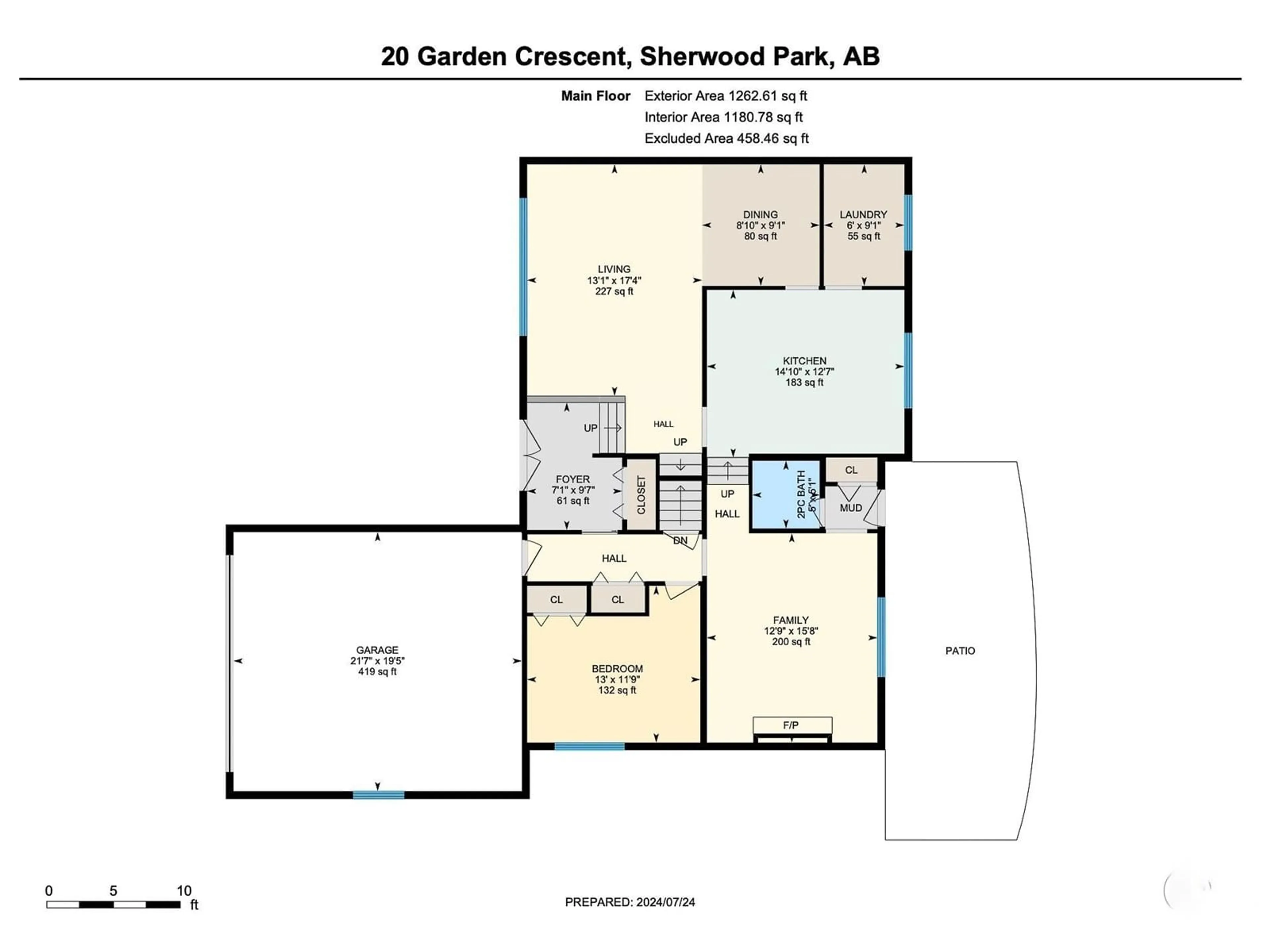 Floor plan for 20 GARDEN CR, Sherwood Park Alberta T8A2N8