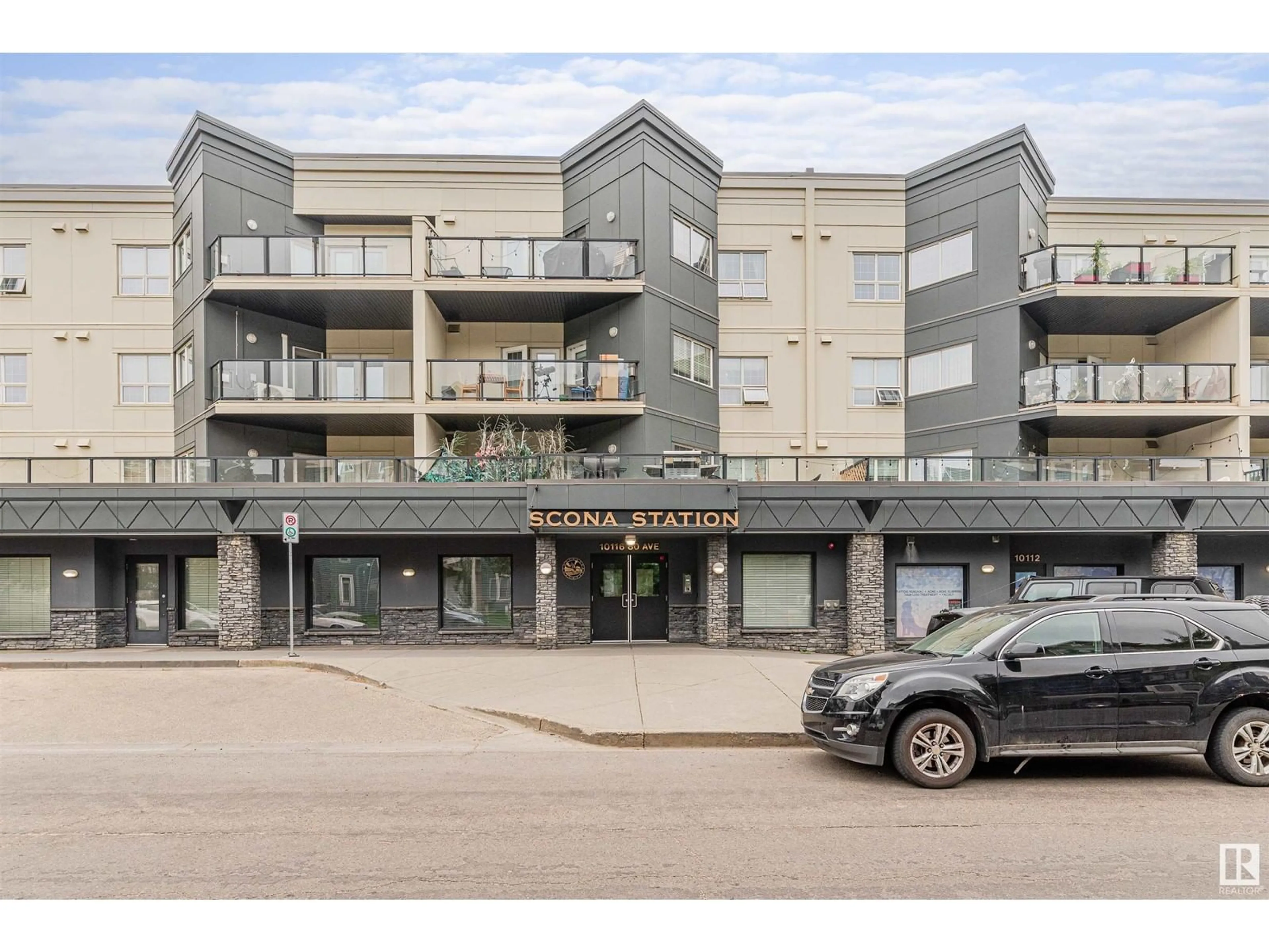 A pic from exterior of the house or condo for #410 10116 80 AV NW, Edmonton Alberta T6E6V7