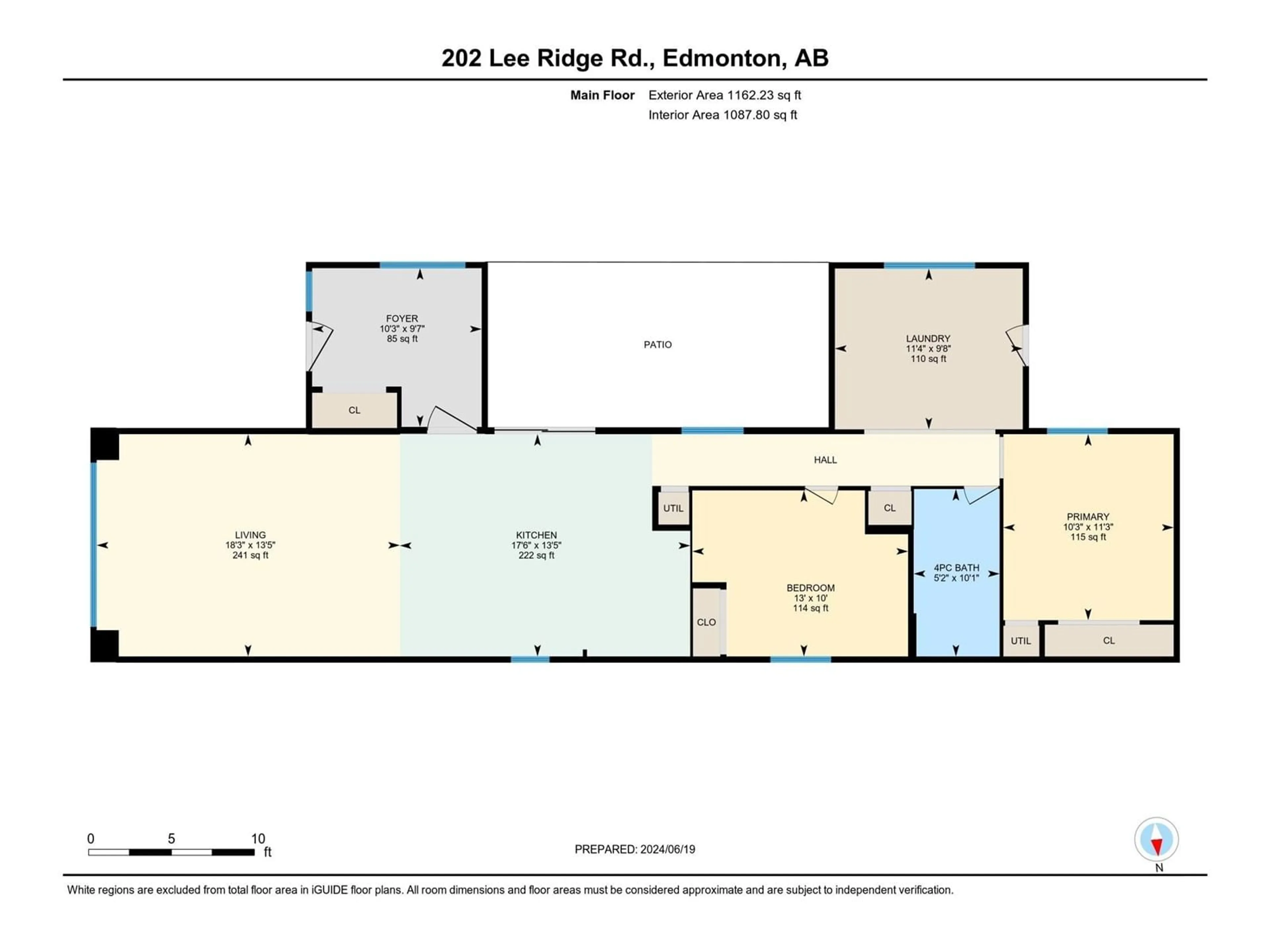 Floor plan for 202 Lee Ridge RD NW, Edmonton Alberta T6K0M9
