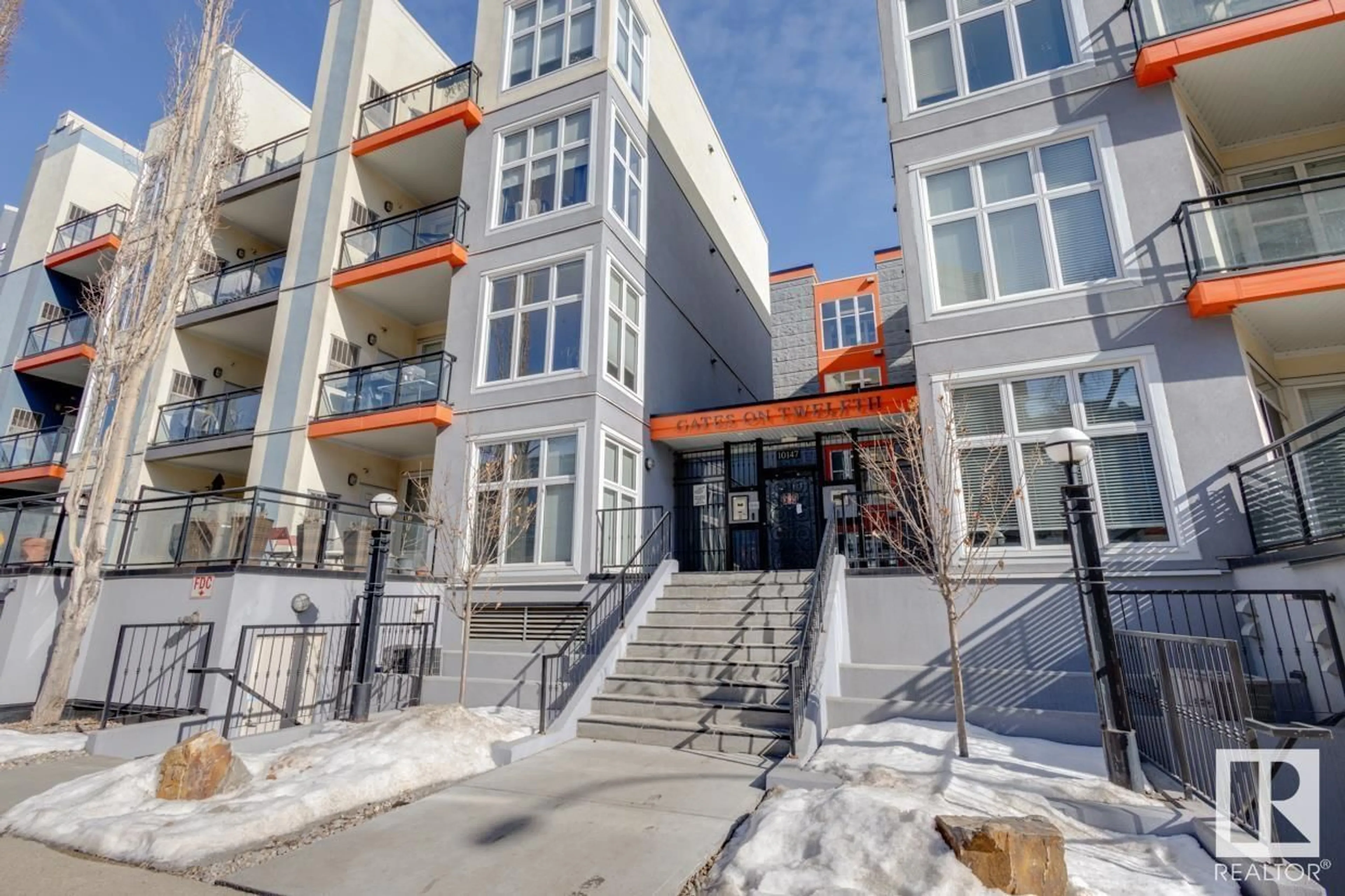 A pic from exterior of the house or condo for #313 10147 112 ST NW, Edmonton Alberta T5K1M1