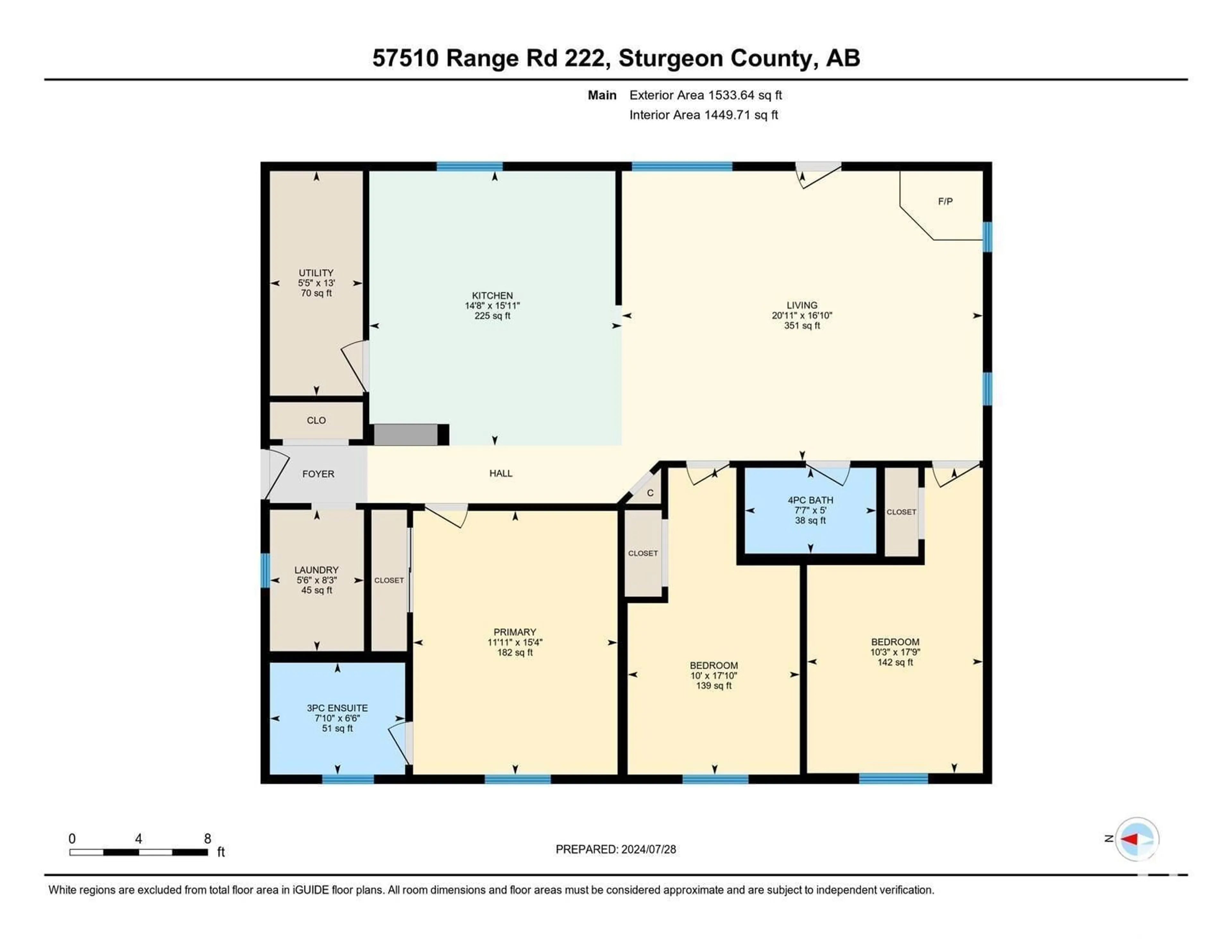 Floor plan for 57510 RGE RD 222, Rural Sturgeon County Alberta T0A2W0