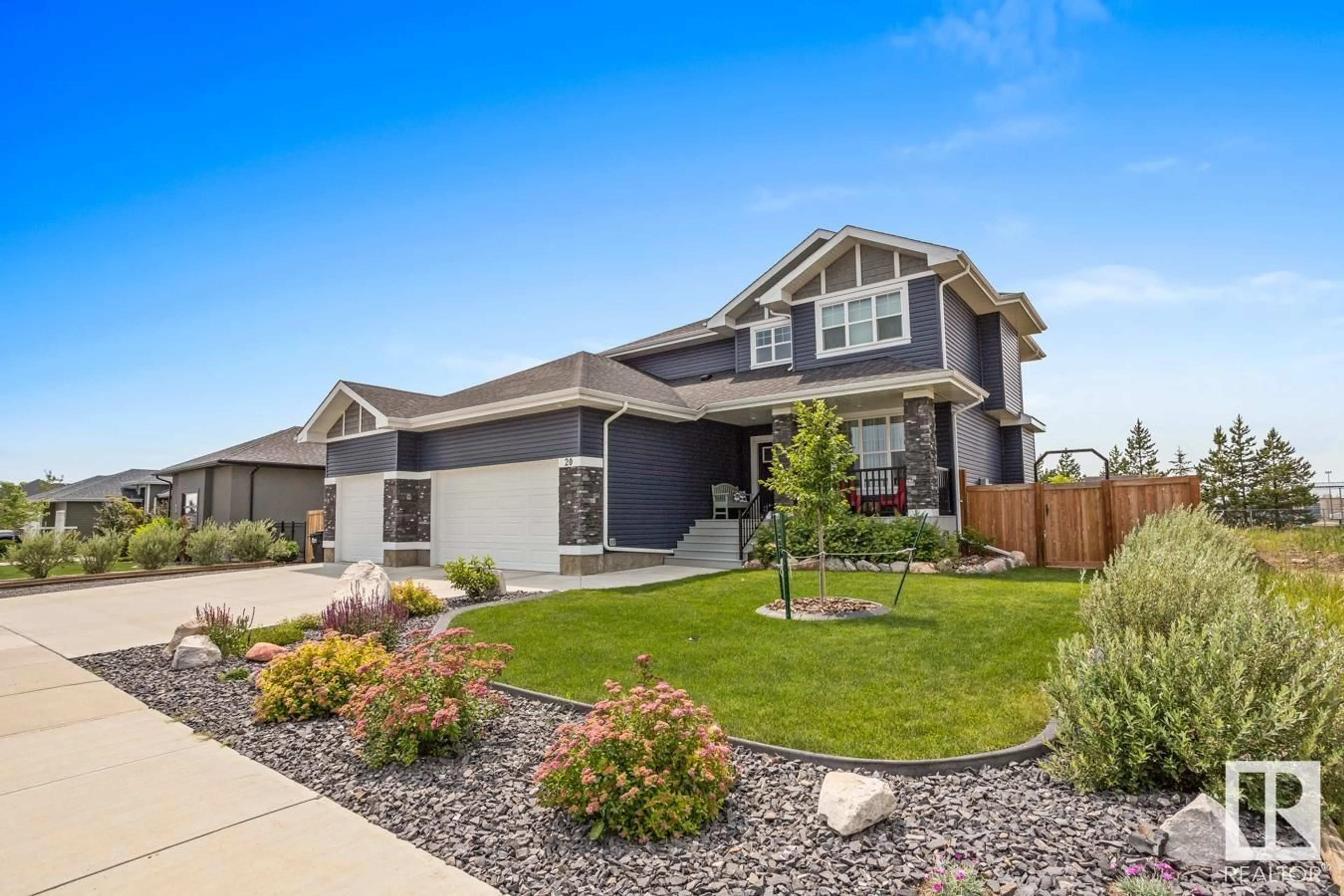 Frontside or backside of a home for 20 HARVEST CR, Ardrossan Alberta T8E0A3