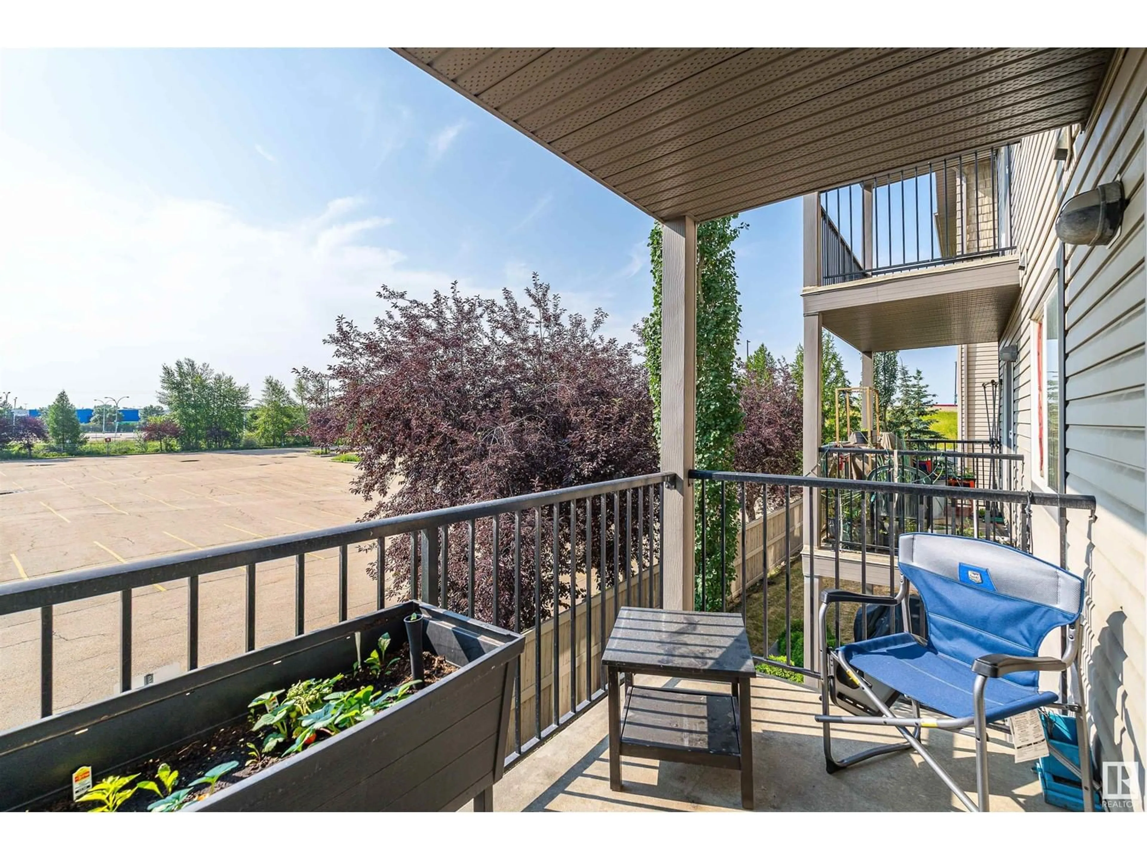 Patio for #218 309 CLAREVIEW STATION DR NW, Edmonton Alberta T5Y0C5