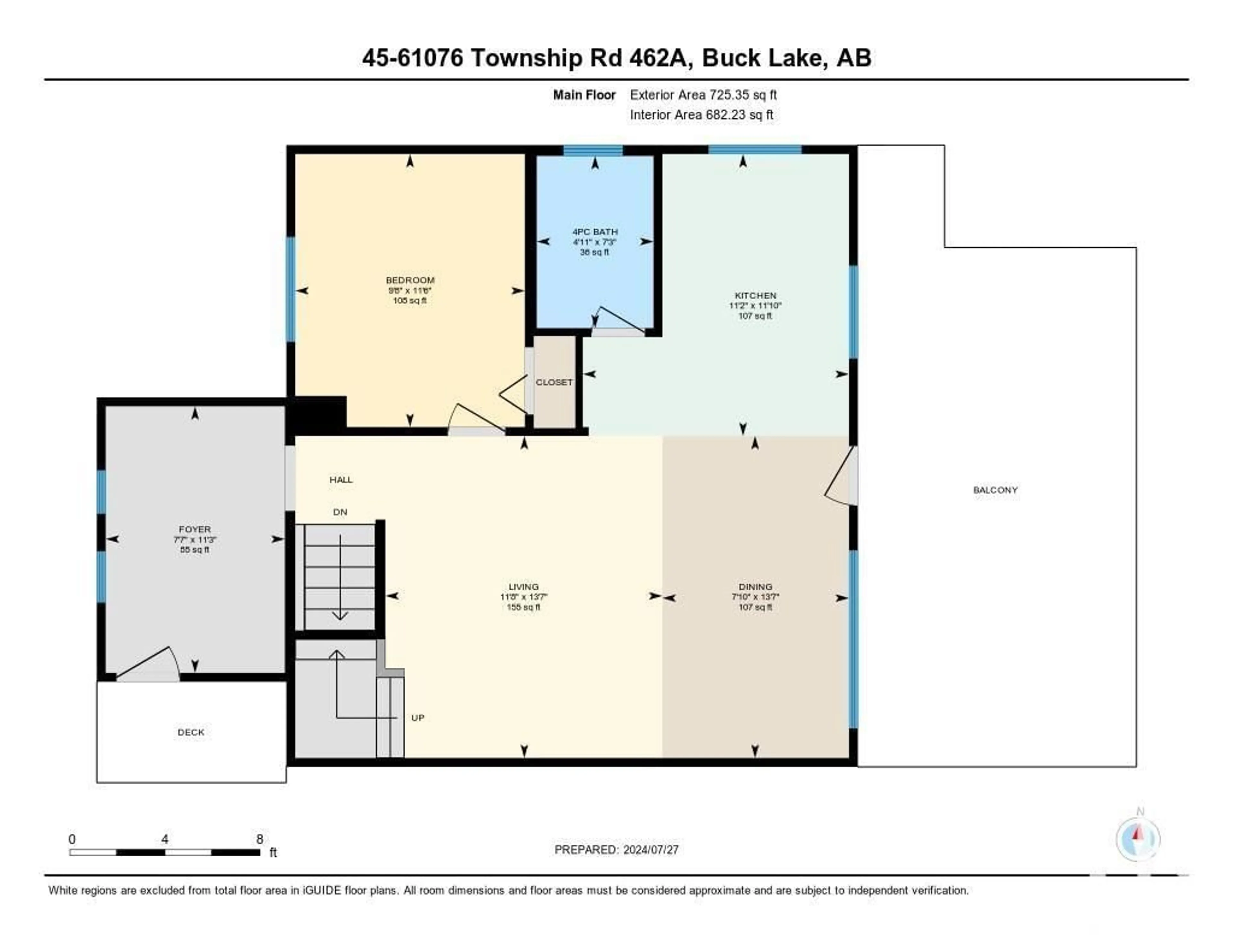 Floor plan for 45 61076 TWP 462 A, Rural Wetaskiwin County Alberta T0C0T0
