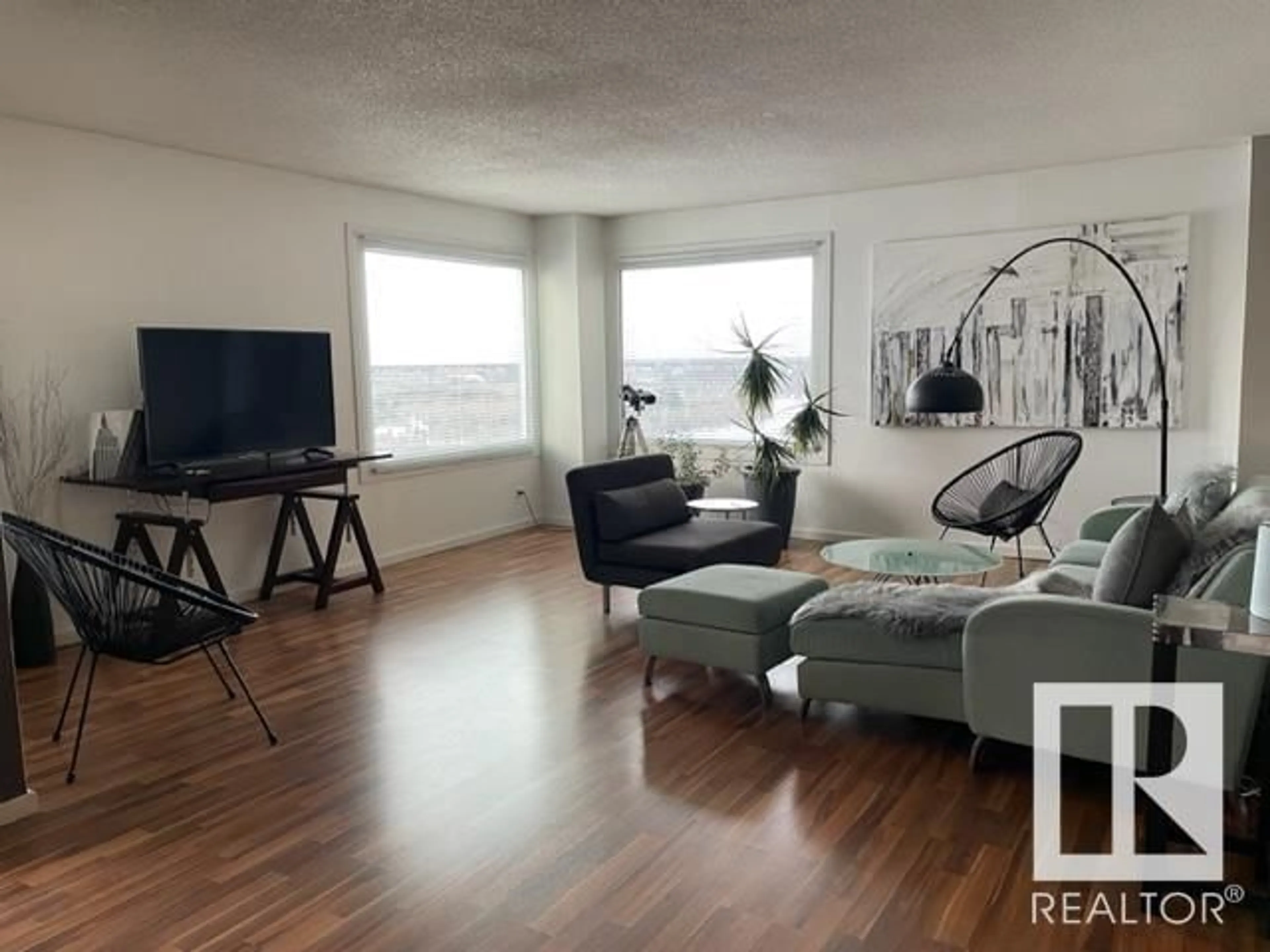 Living room for #802 12303 jasper AV NW, Edmonton Alberta T5N3K7