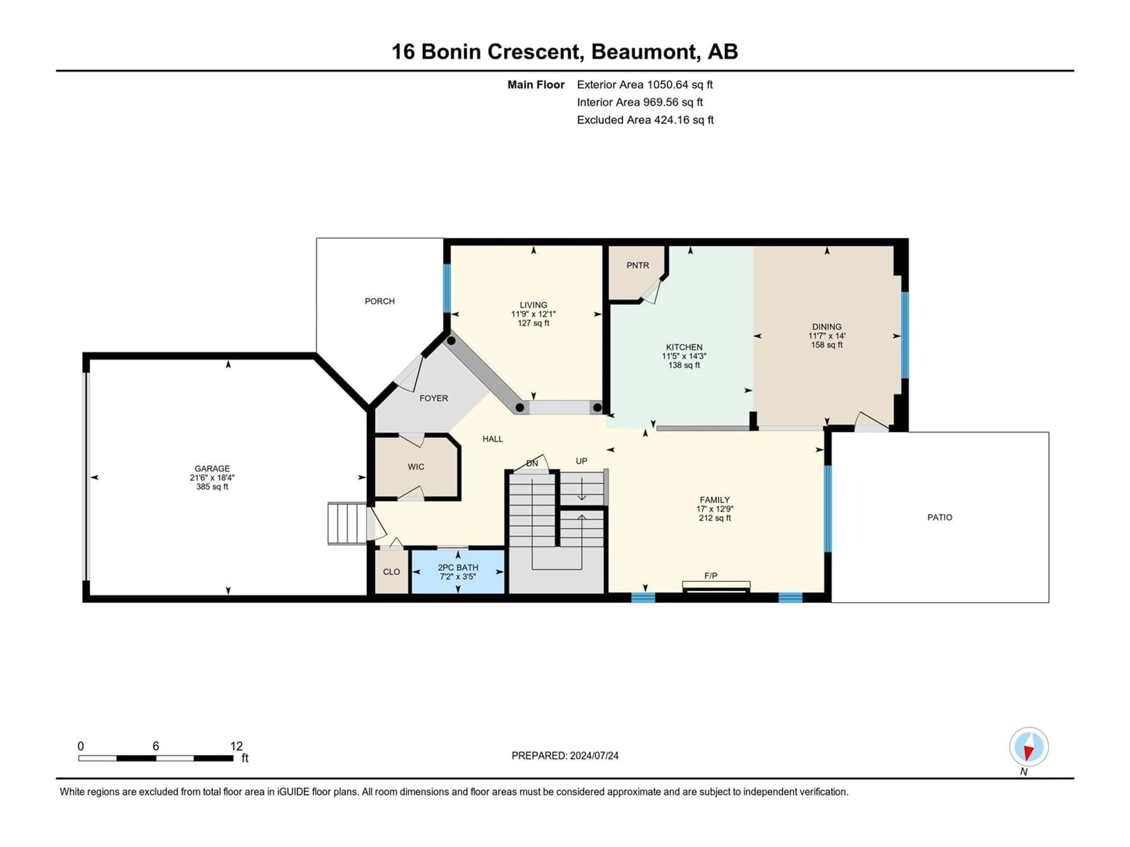 Floor plan for 16 BONIN CR, Beaumont Alberta T4X1S1
