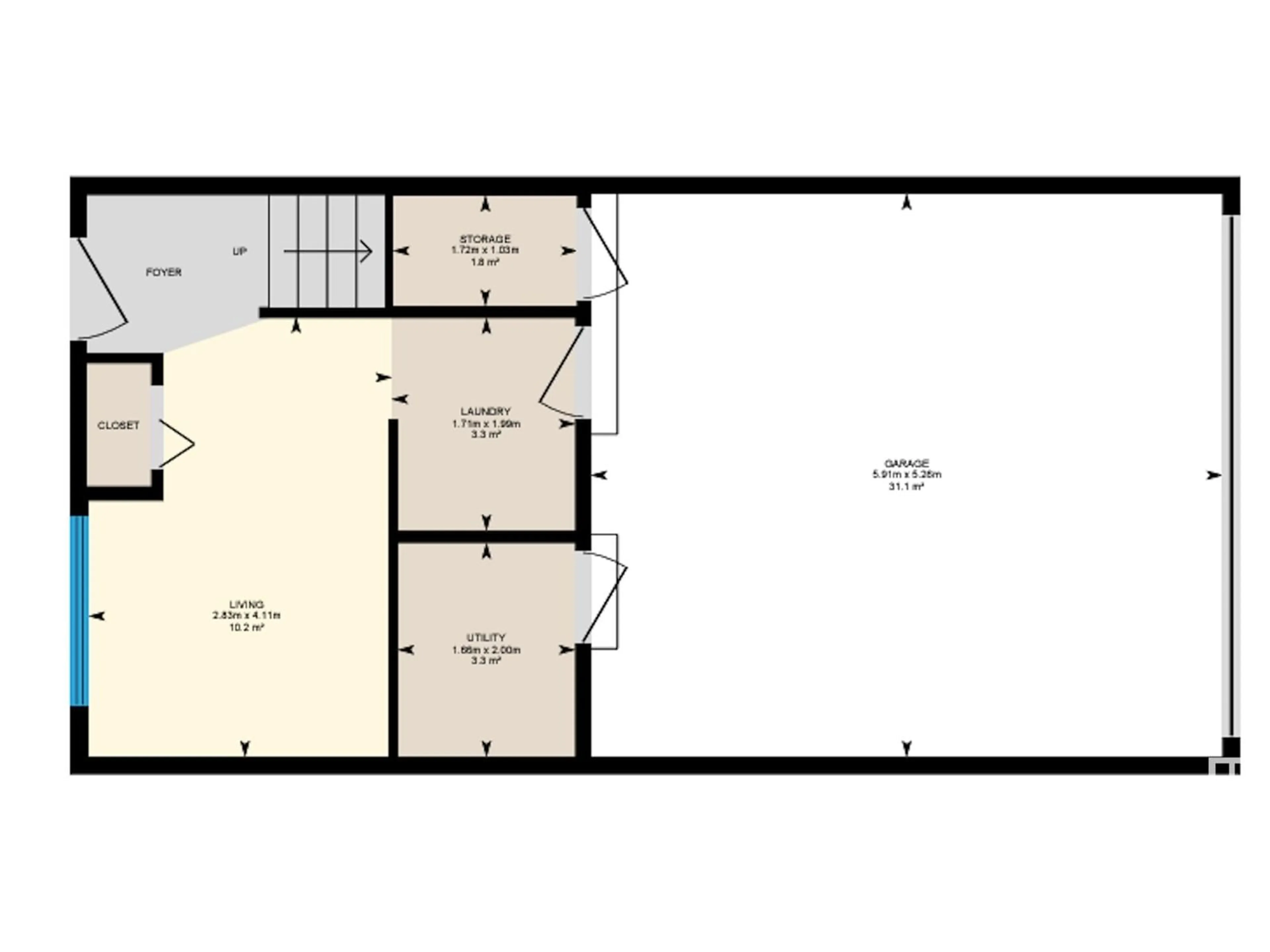 Floor plan for #22 20 Augustine CR, Sherwood Park Alberta T8H0Z8