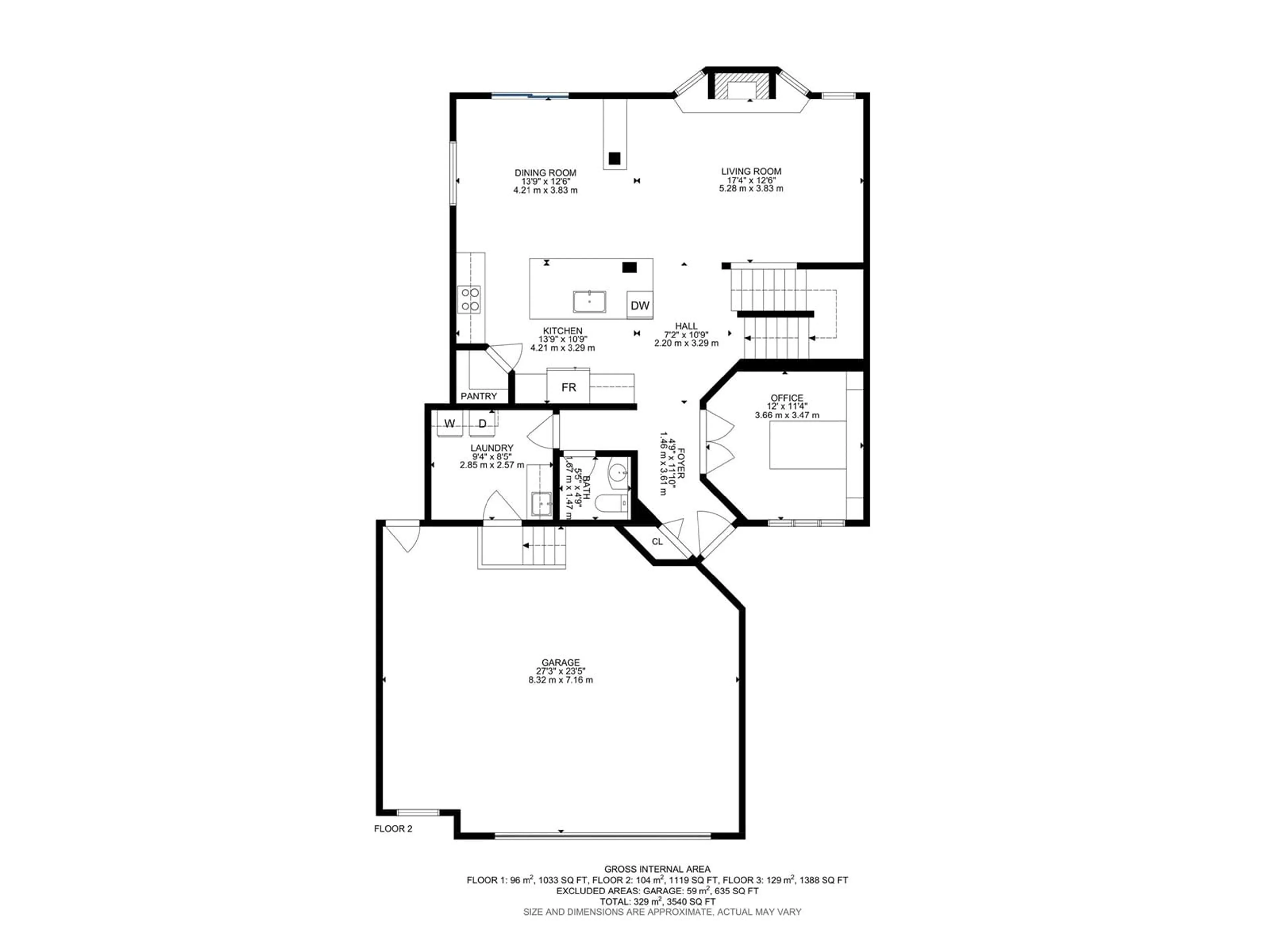 Floor plan for 1044 CANDLE CR, Sherwood Park Alberta T8H0L6