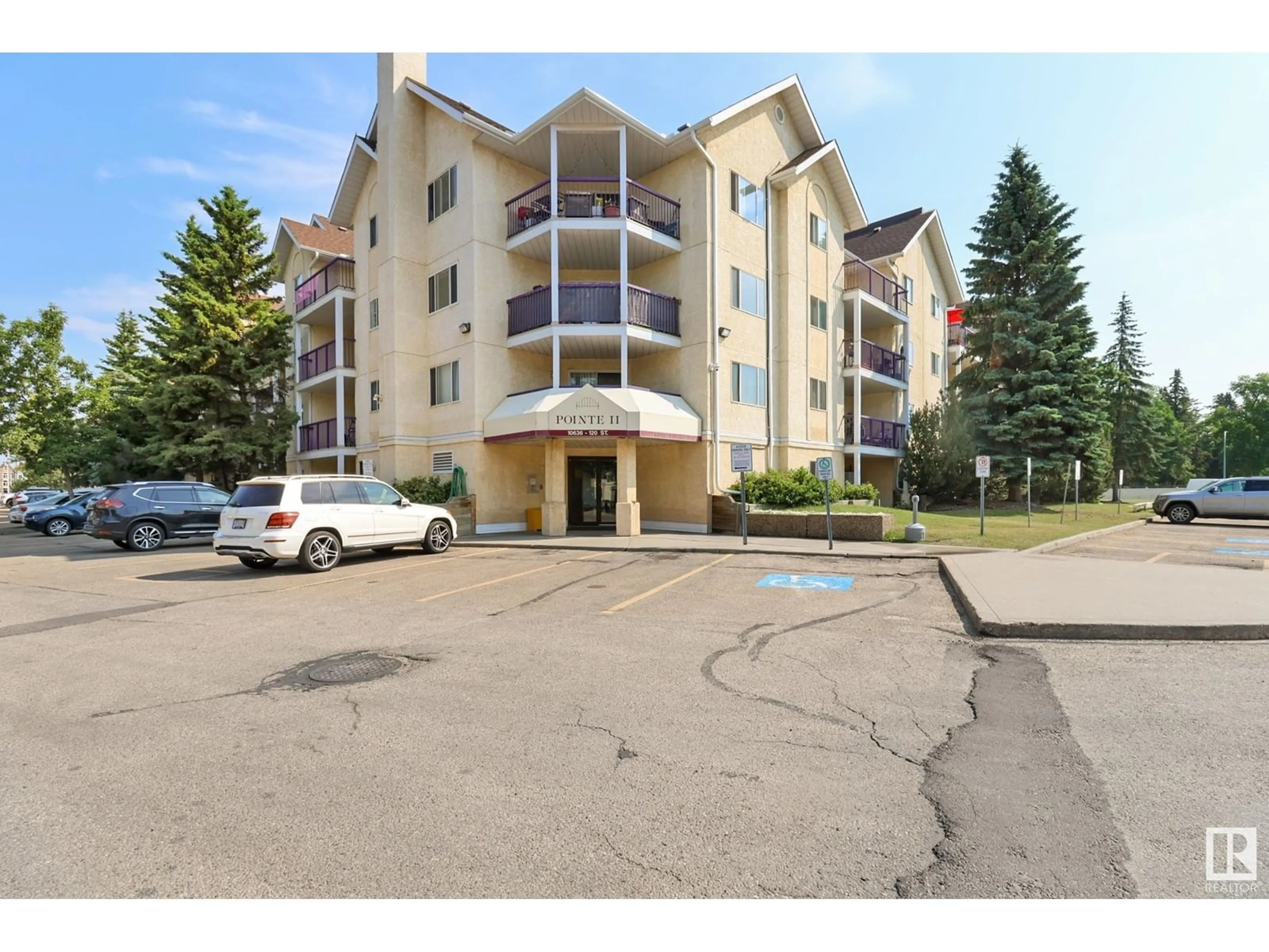 A pic from exterior of the house or condo for #424 10636 120 ST NW, Edmonton Alberta T5H4L5