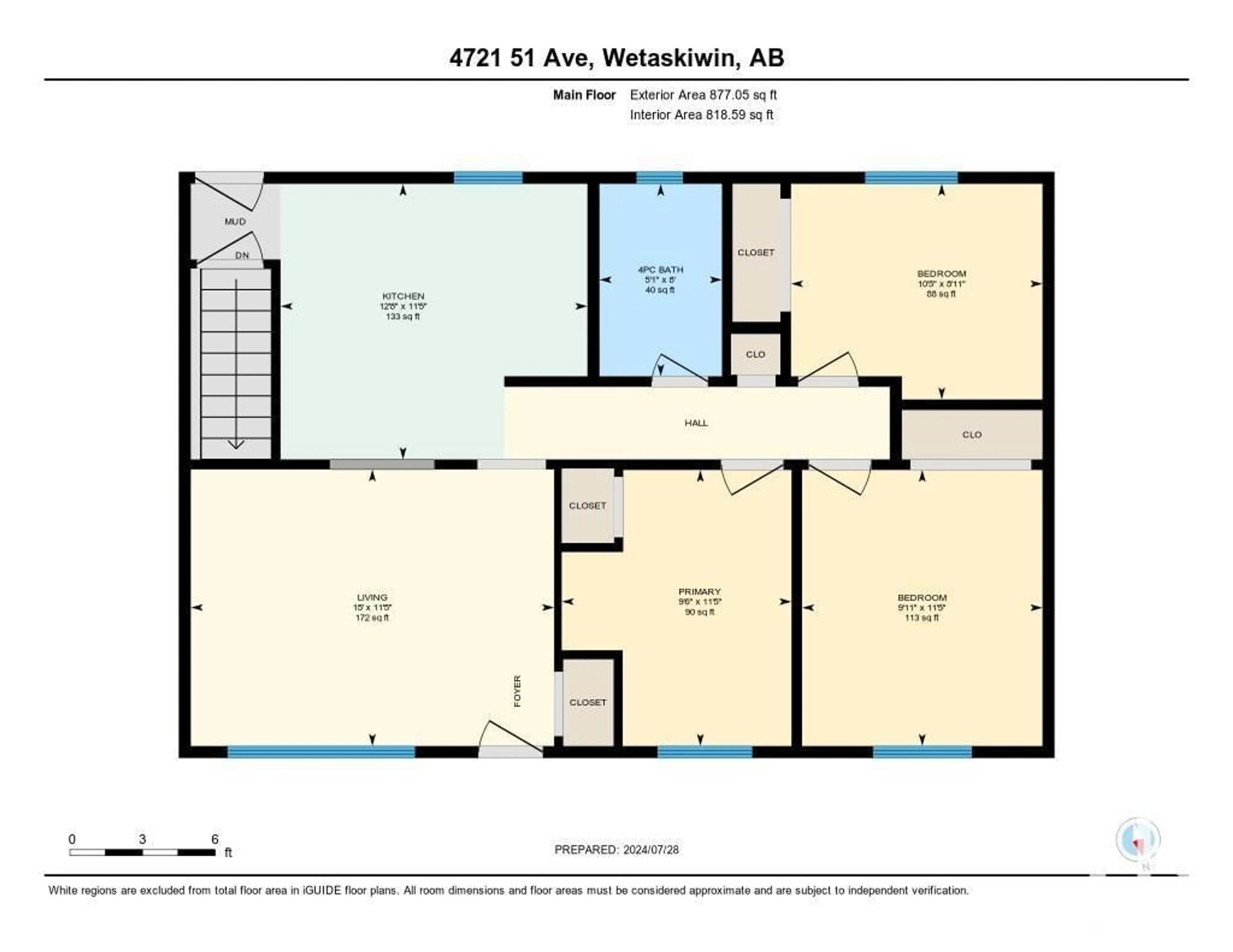 Floor plan for 4721 51 AV, Wetaskiwin Alberta T9A0T6