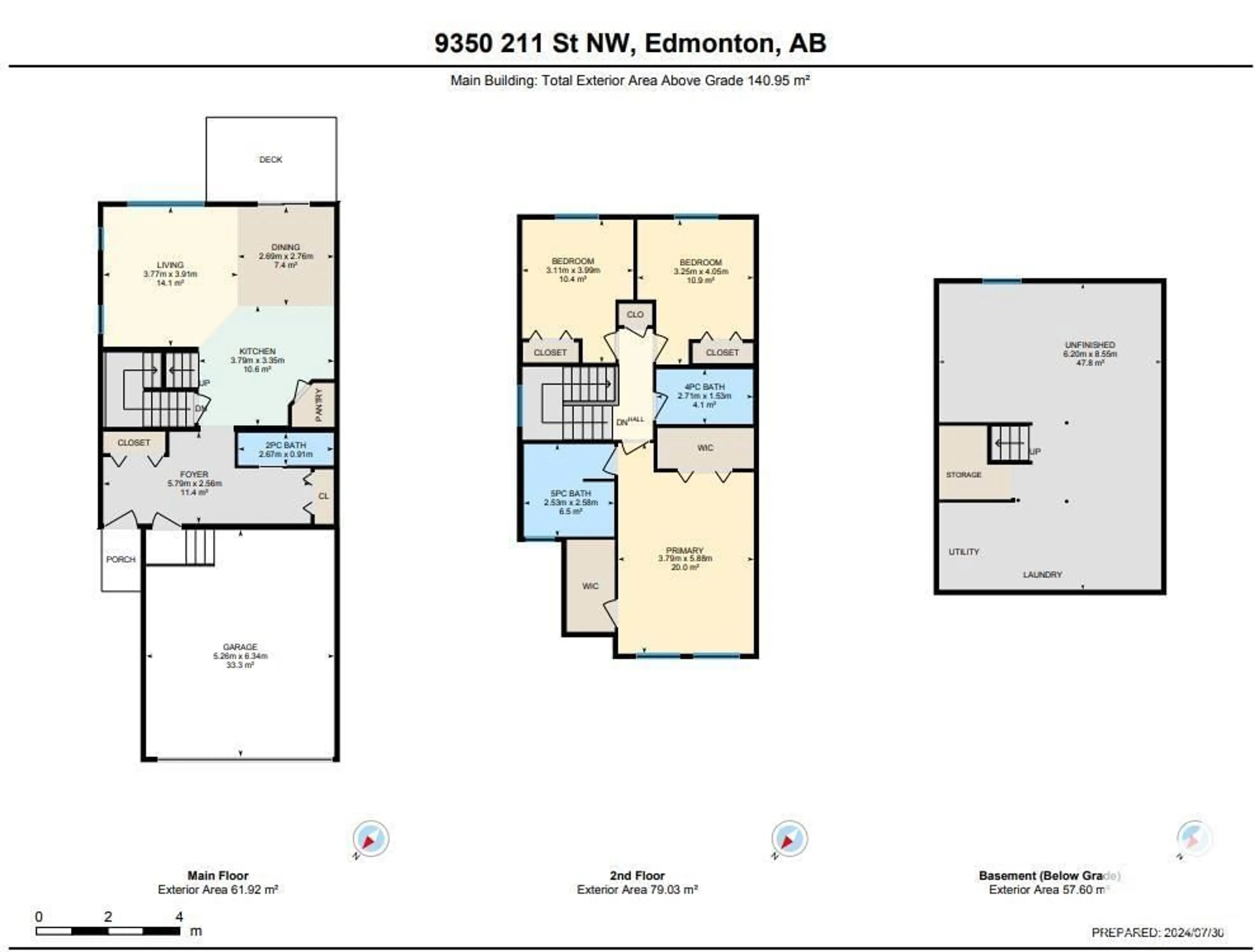 Floor plan for #38 9350 211 ST NW, Edmonton Alberta T5T4T8