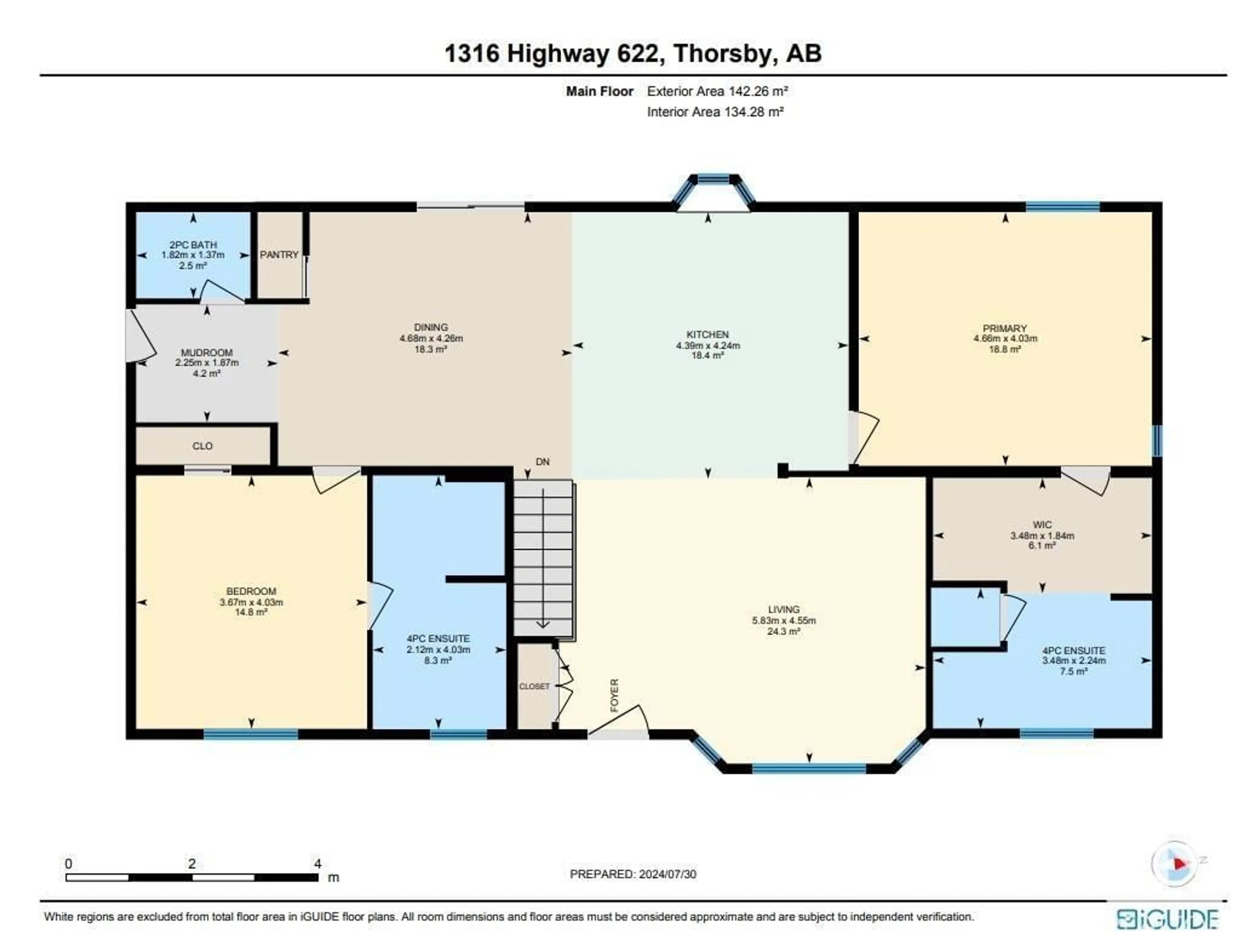 Floor plan for 1316 Hwy 622, Rural Leduc County Alberta T0C2P0